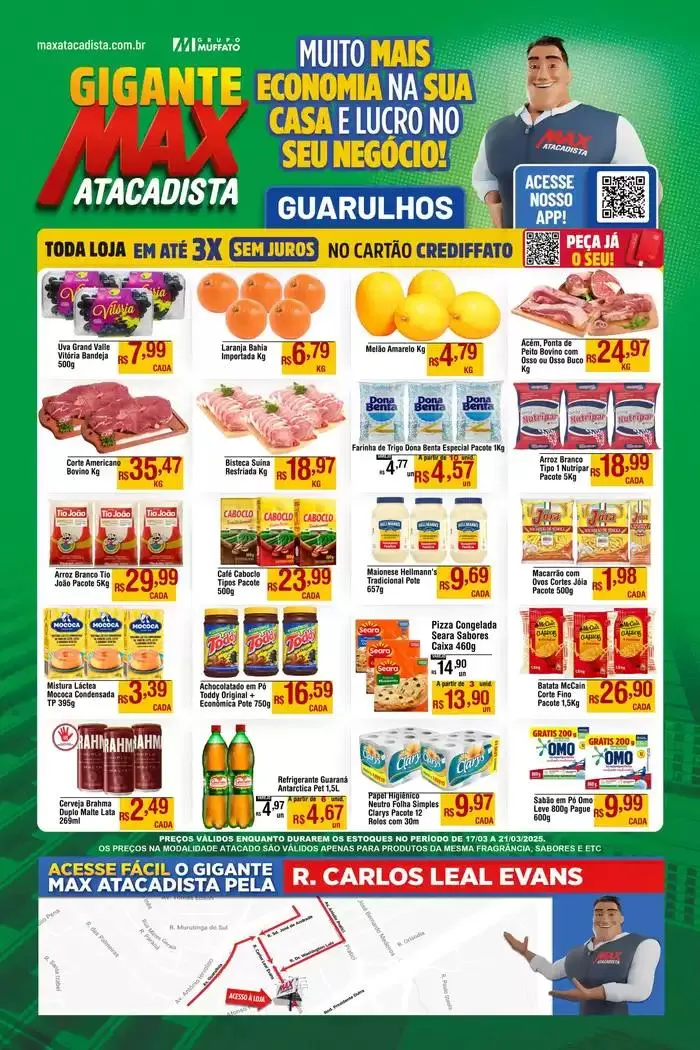 Encarte de Ótima oferta para todos os clientes 17 de março até 21 de março 2025 - Pagina 1