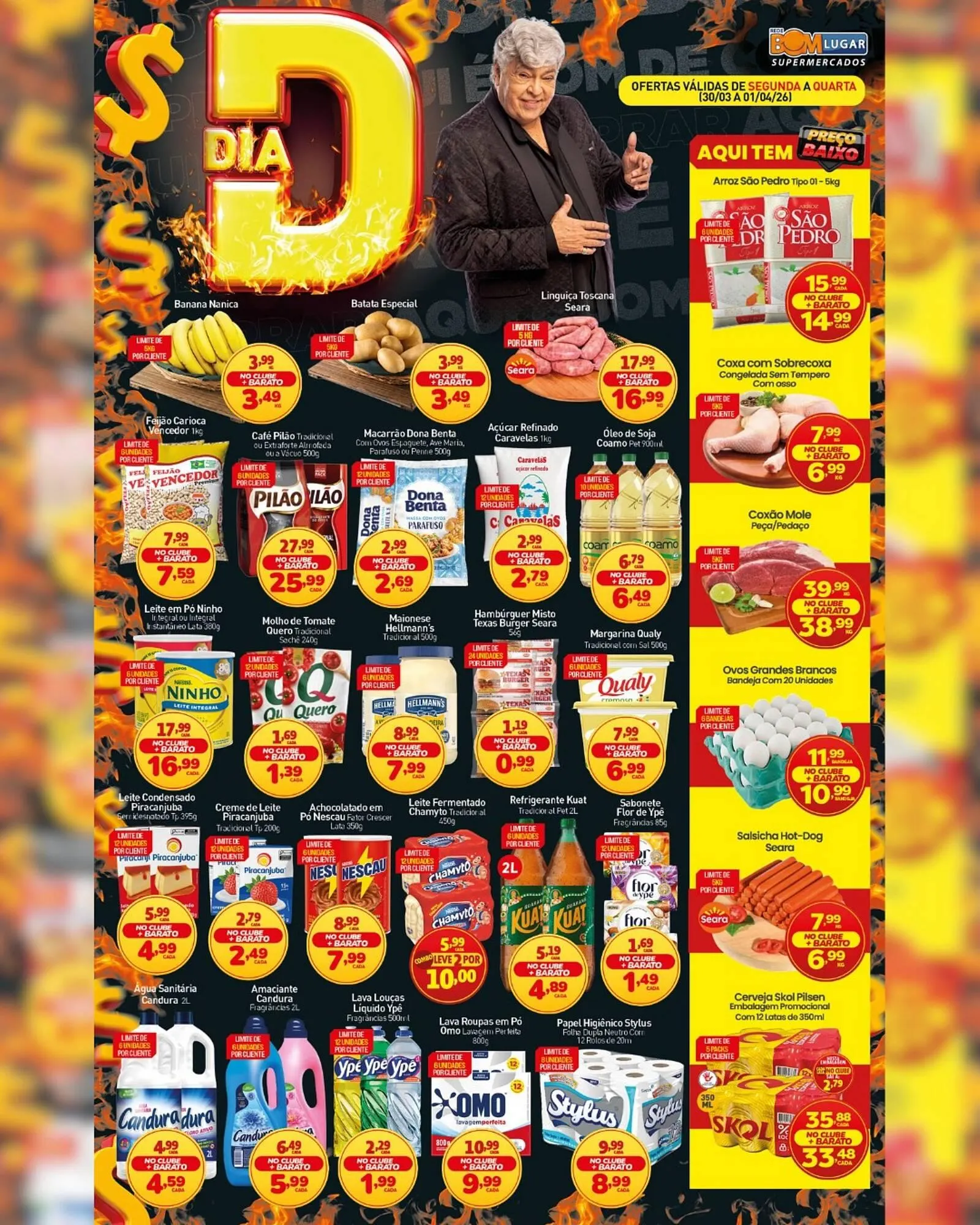 Encarte de Folheto Rede Bom Lugar 30 de março até 1 de abril 2026 - Pagina 1