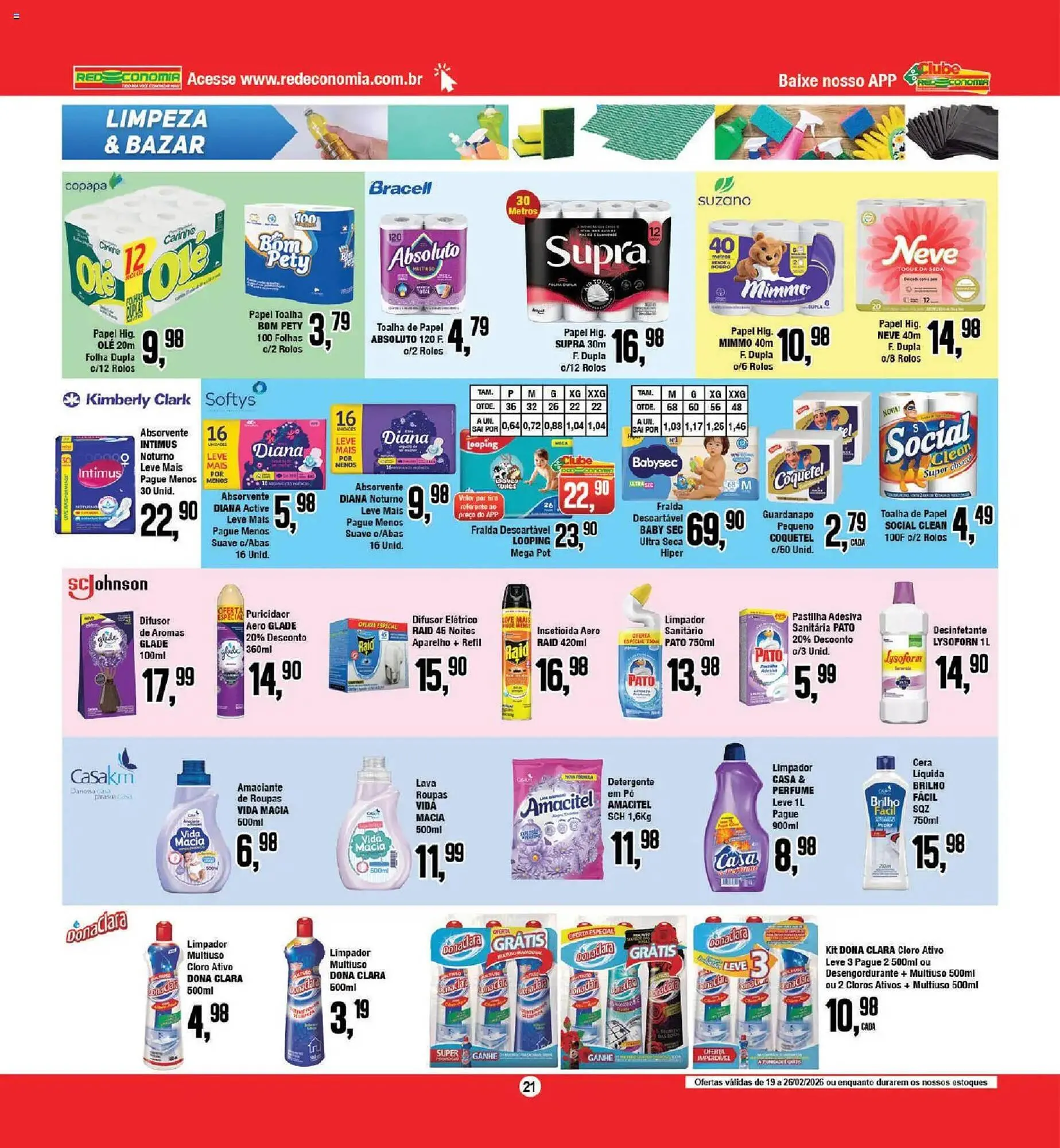 Encarte de Encarte Redeconomia 19 de fevereiro até 26 de fevereiro 2026 - Pagina 21