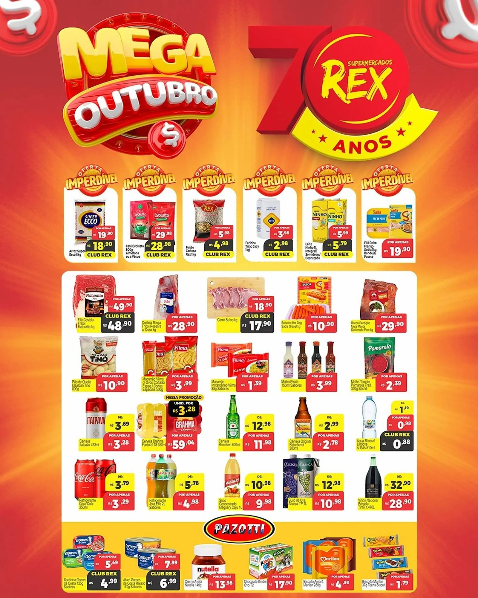 Encarte de Catálogo Supermercados Rex 2 de outubro até 8 de outubro 2025 - Pagina 1