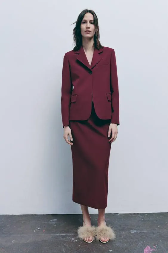 BLAZER ACINTURADO COM BOTÃO