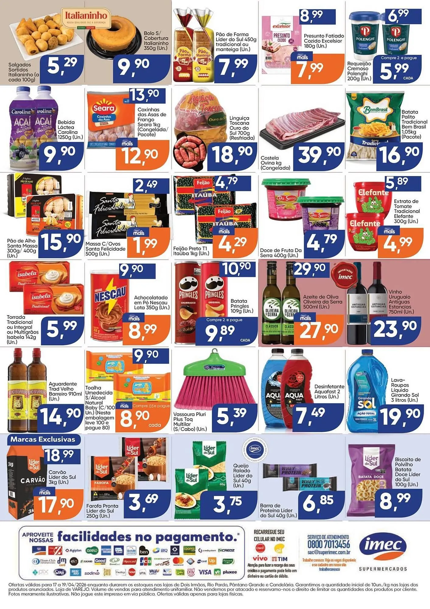 Encarte de Catálogo Imec Supermercados 17 de abril até 19 de abril 2026 - Pagina 2
