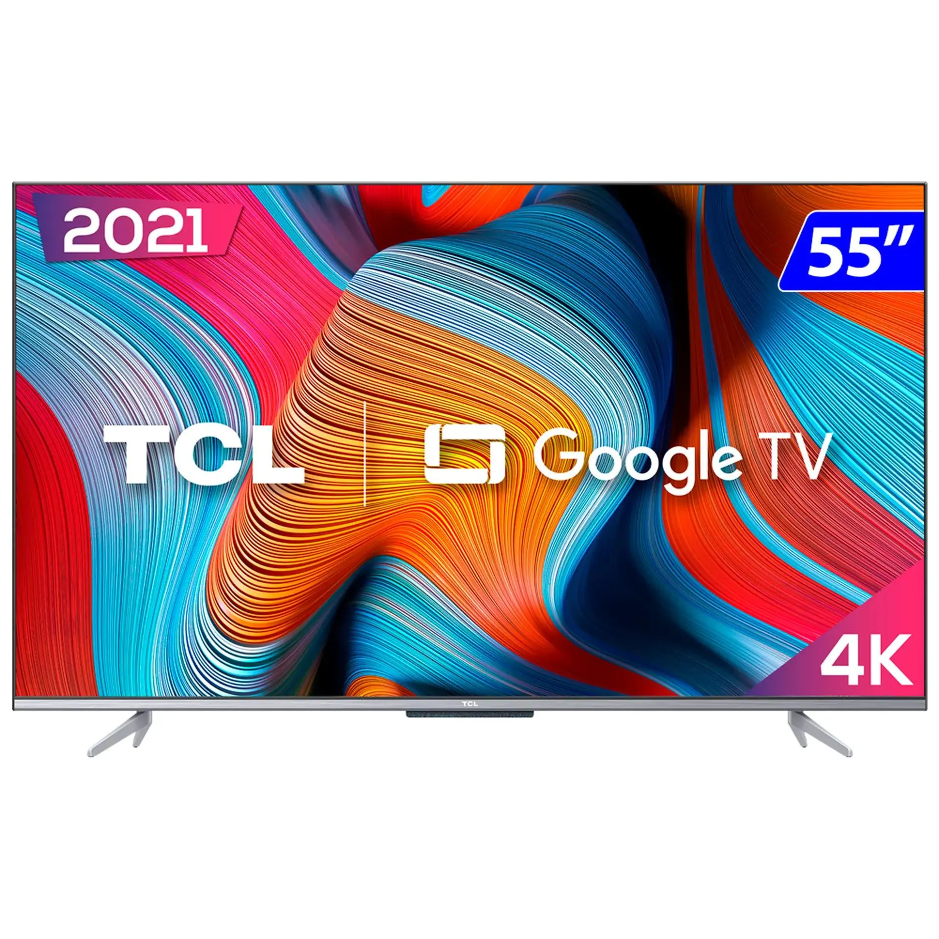 Smart TV TCL LED 55'' 4K UHD Wi-Fi Google Android TV Comando de Voz 55P725