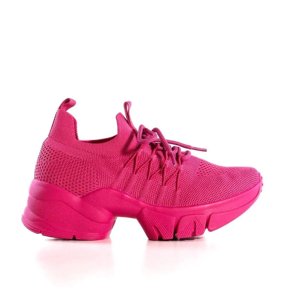 Tênis Feminino Ramarim Knit At Flow 2280234 Pink Rosa