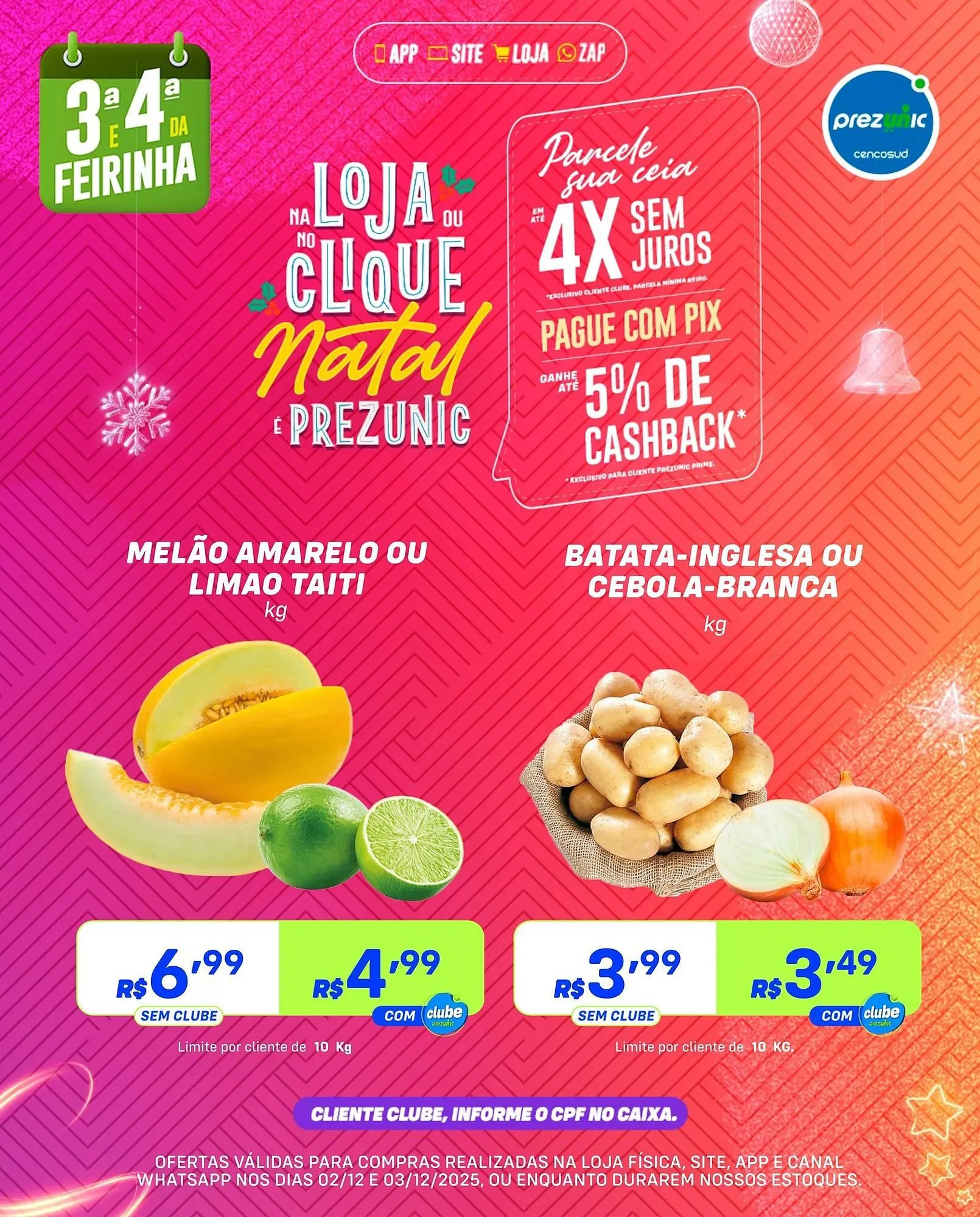 Encarte de Encarte Prezunic 1 de dezembro até 3 de dezembro 2025 - Pagina 3