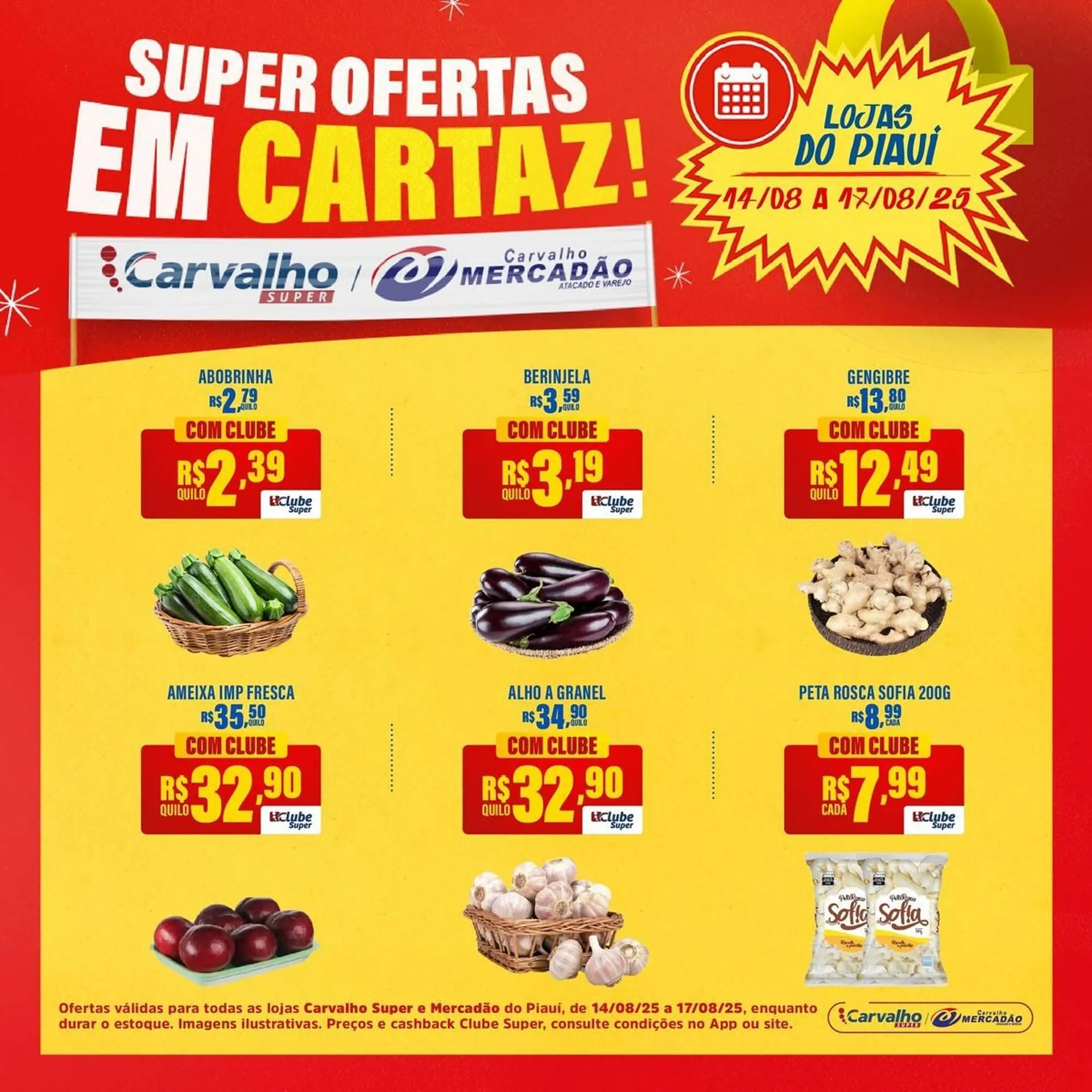Encarte de Catálogo Carvalho Supermercado 14 de agosto até 17 de agosto 2025 - Pagina 7