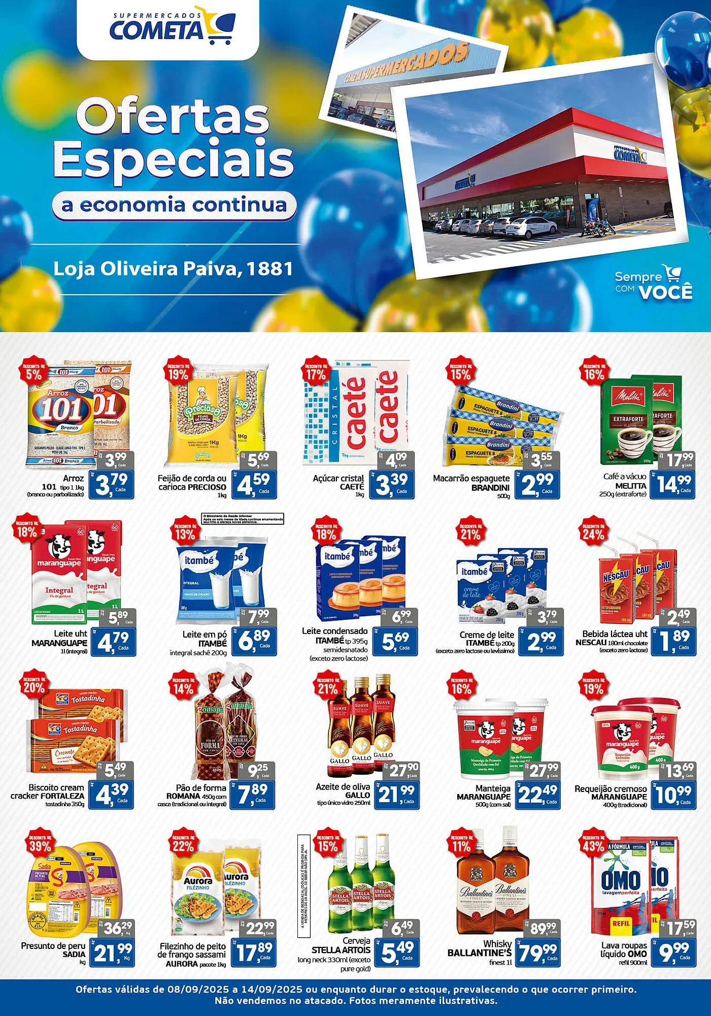 Encarte de Encarte Cometa Supermercados 8 de setembro até 14 de setembro 2025 - Pagina 1