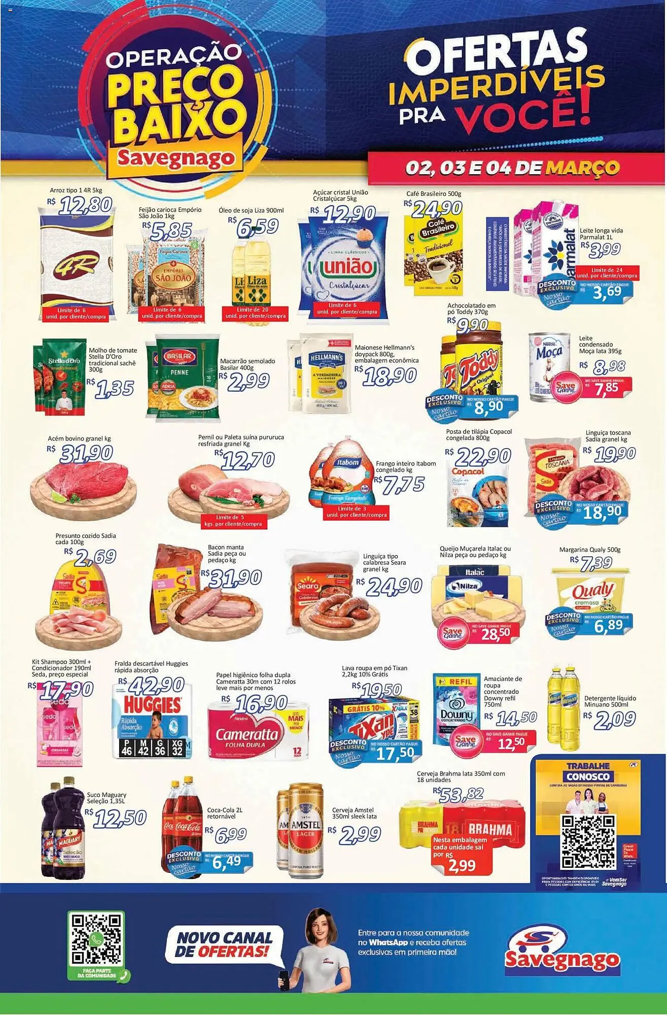 Encarte de Catálogo Supermercados Savegnago 2 de março até 4 de março 2026 - Pagina 1