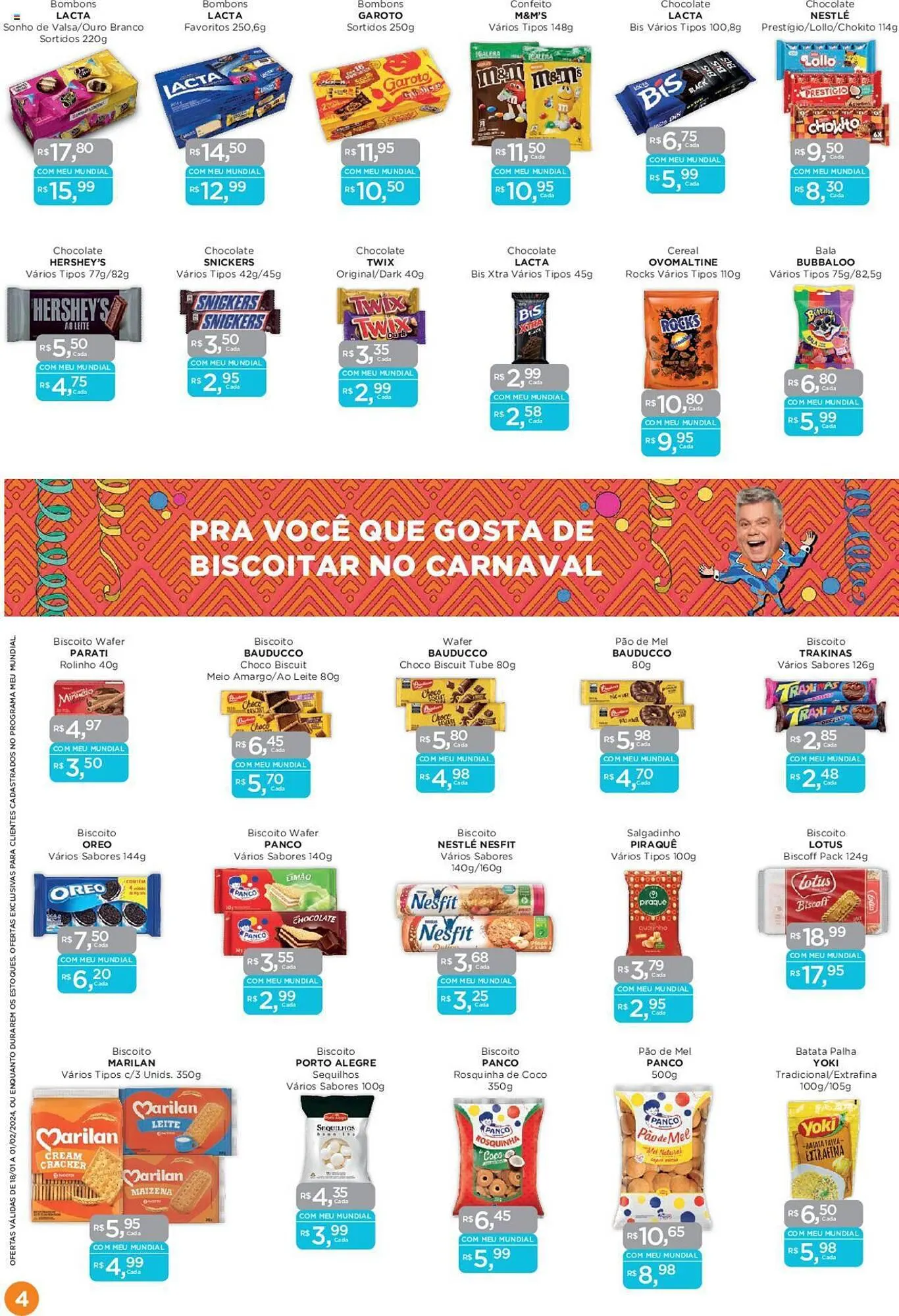 Encarte de Catálogo Supermercados Mundial 18 de janeiro até 1 de fevereiro 2024 - Pagina 4