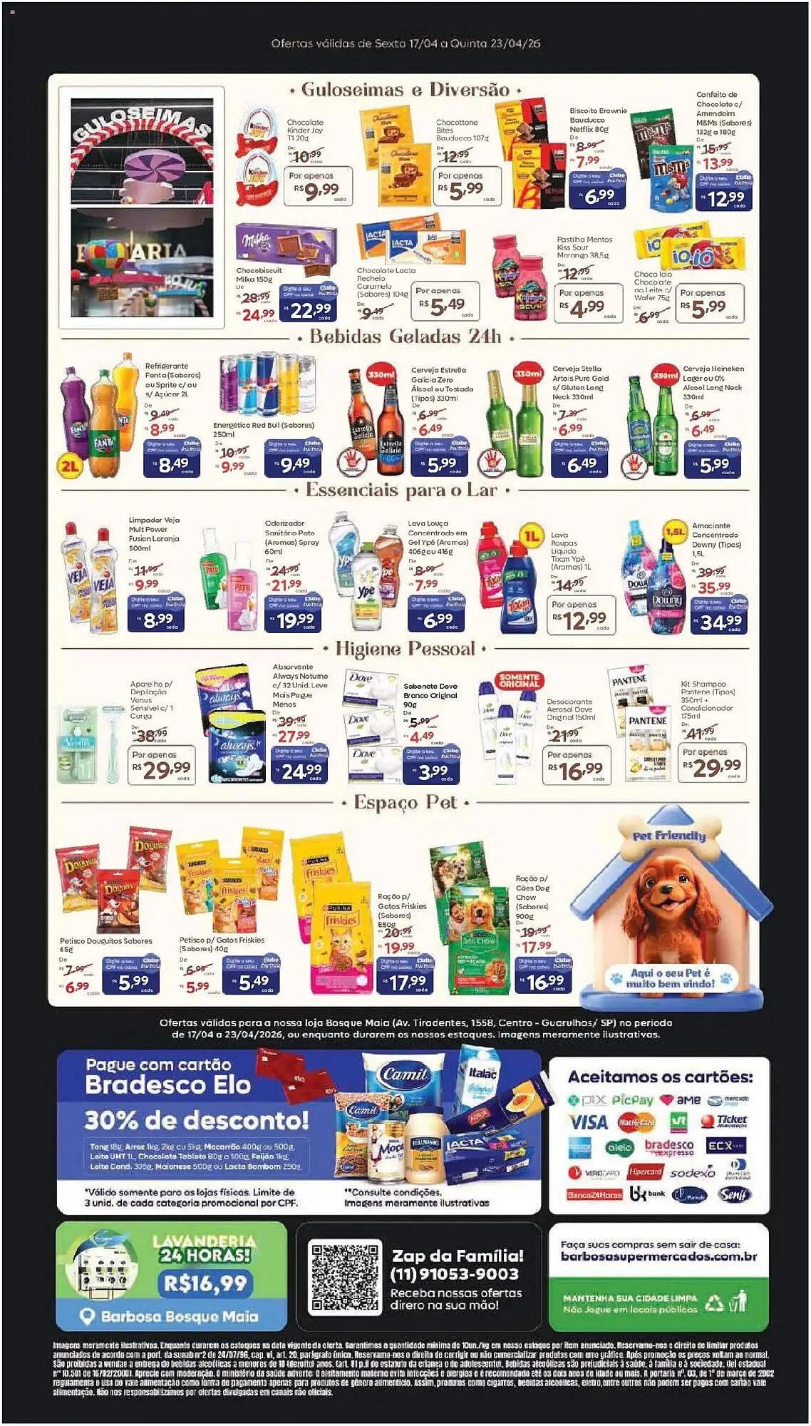 Encarte de Tabloide Barbosa Supermercados 17 de abril até 23 de abril 2026 - Pagina 4