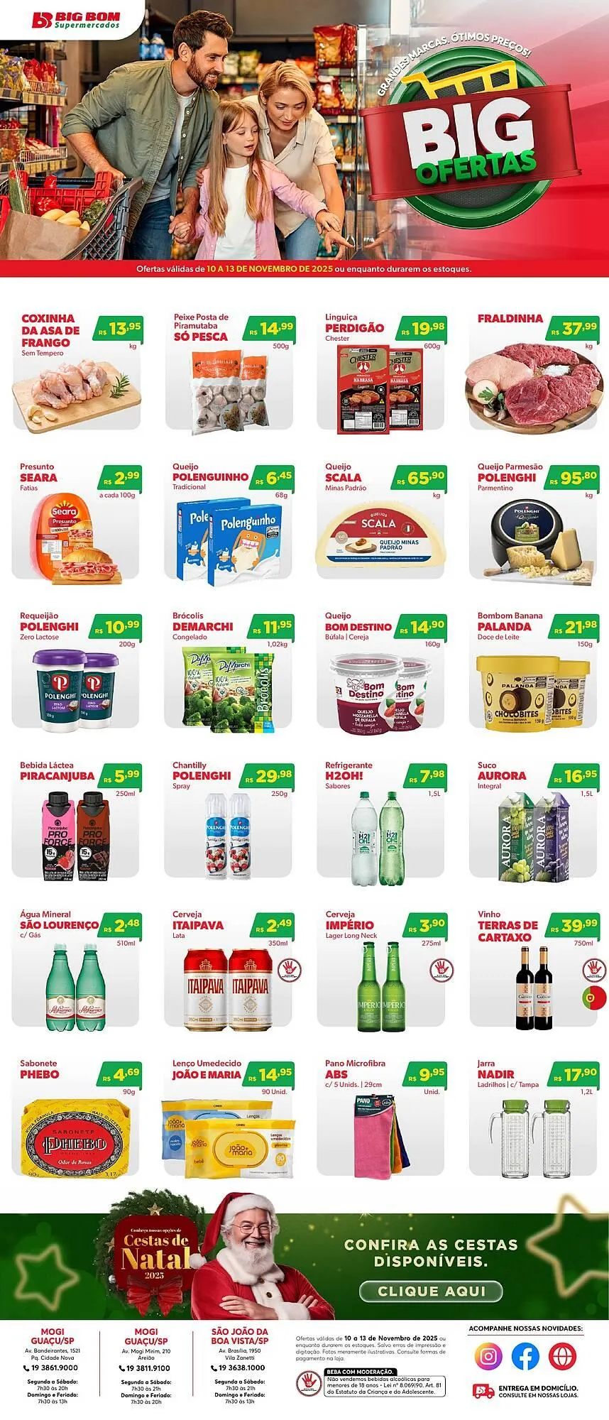 Encarte de Catálogo Big Bom Supermercados 10 de novembro até 13 de novembro 2025 - Pagina 1