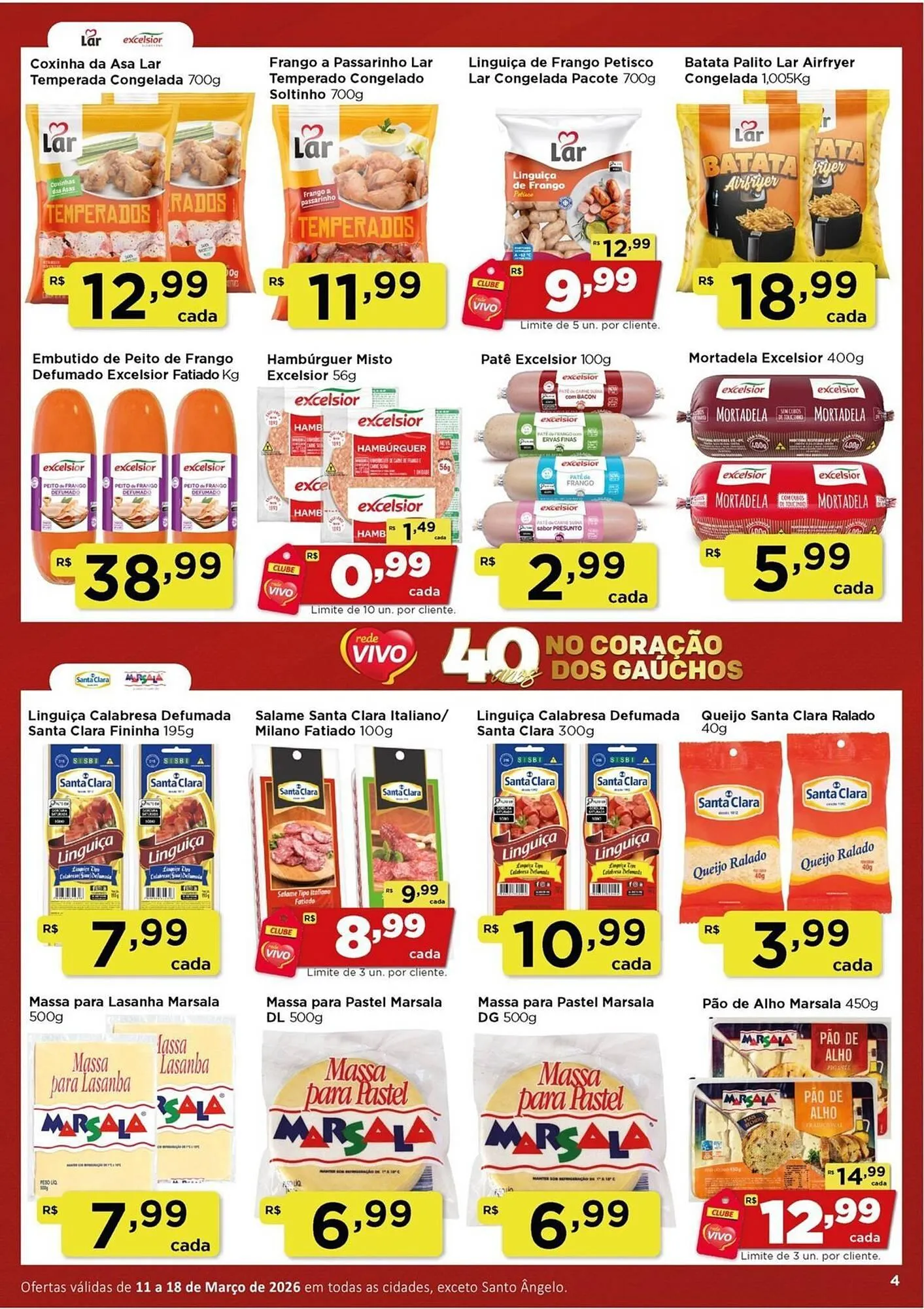 Encarte de Encarte Rede Vivo 11 de março até 18 de março 2026 - Pagina 4