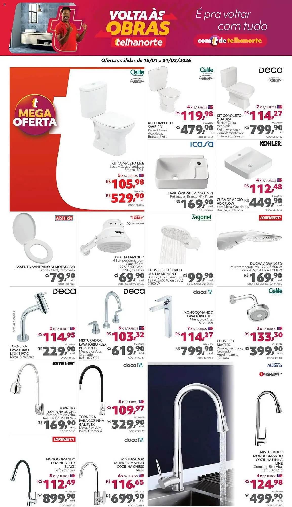 Encarte de Catálogo Telhanorte 15 de janeiro até 4 de fevereiro 2026 - Pagina 4