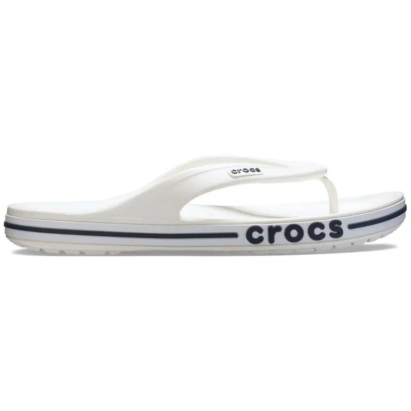 Chinelo Crocs Bayaband Flip WHITE/NAVY