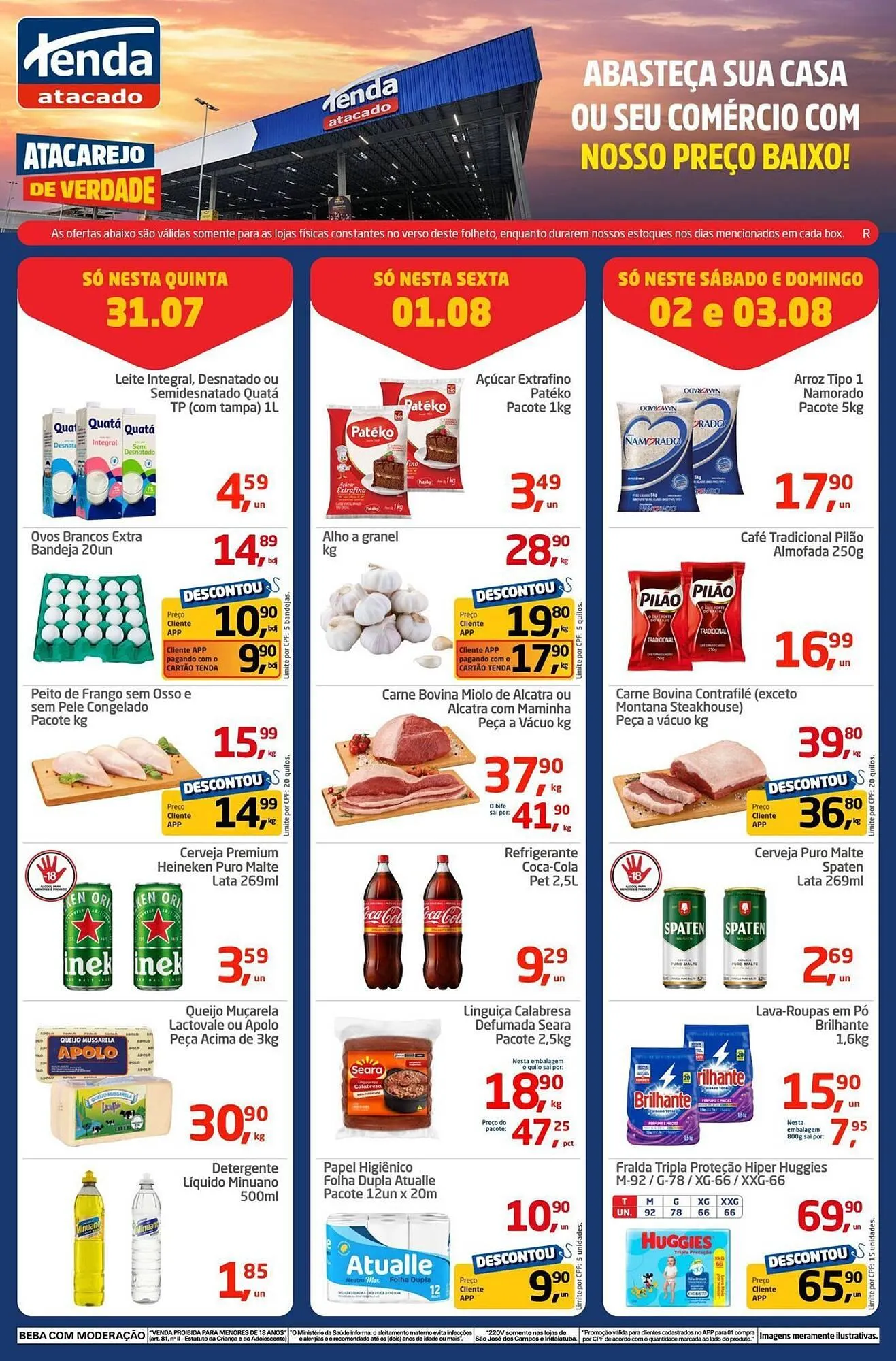 Encarte de Catálogo Tenda Atacado 31 de julho até 3 de agosto 2025 - Pagina 1