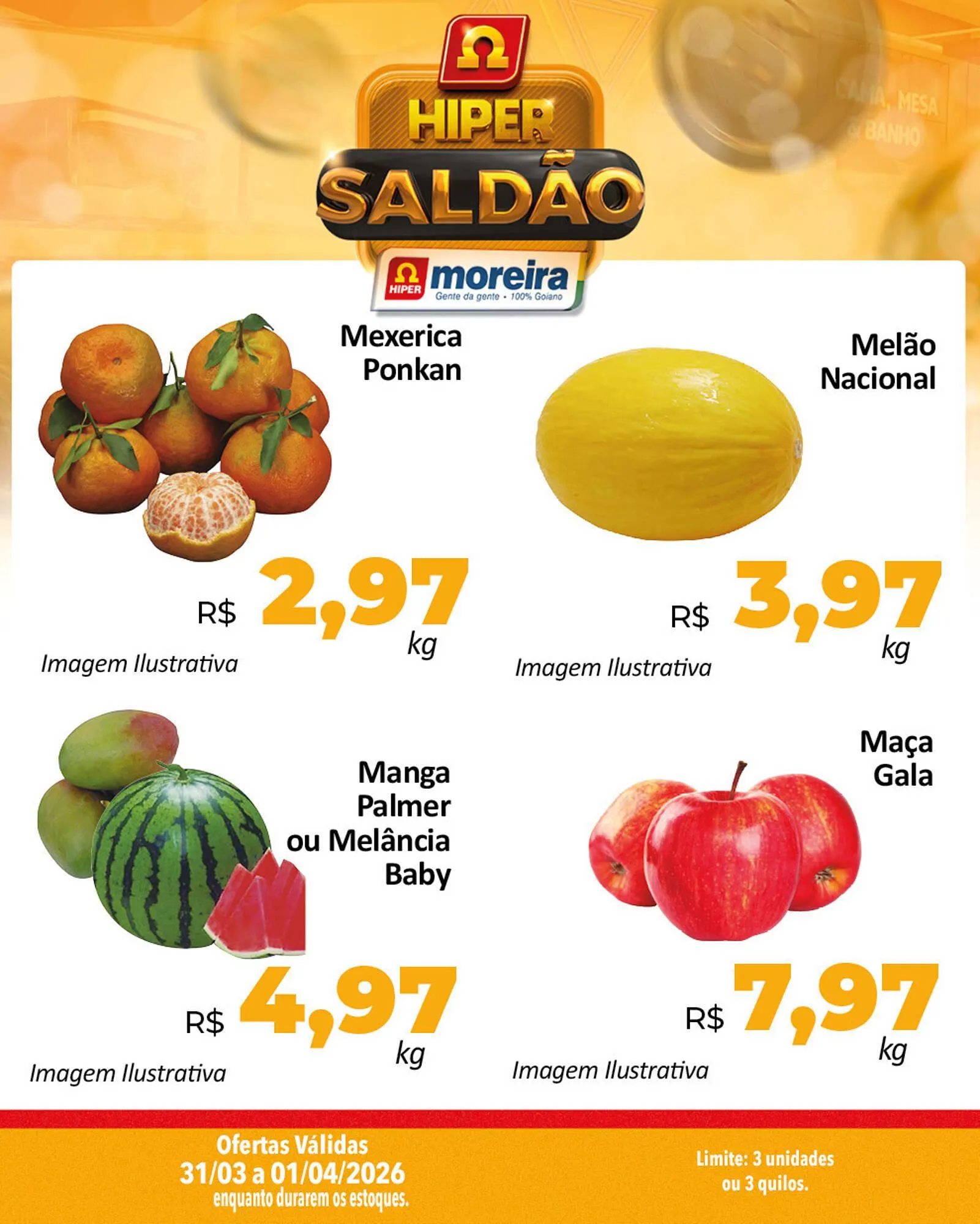 Encarte de Catálogo Hiper Moreira 31 de março até 1 de abril 2026 - Pagina 1