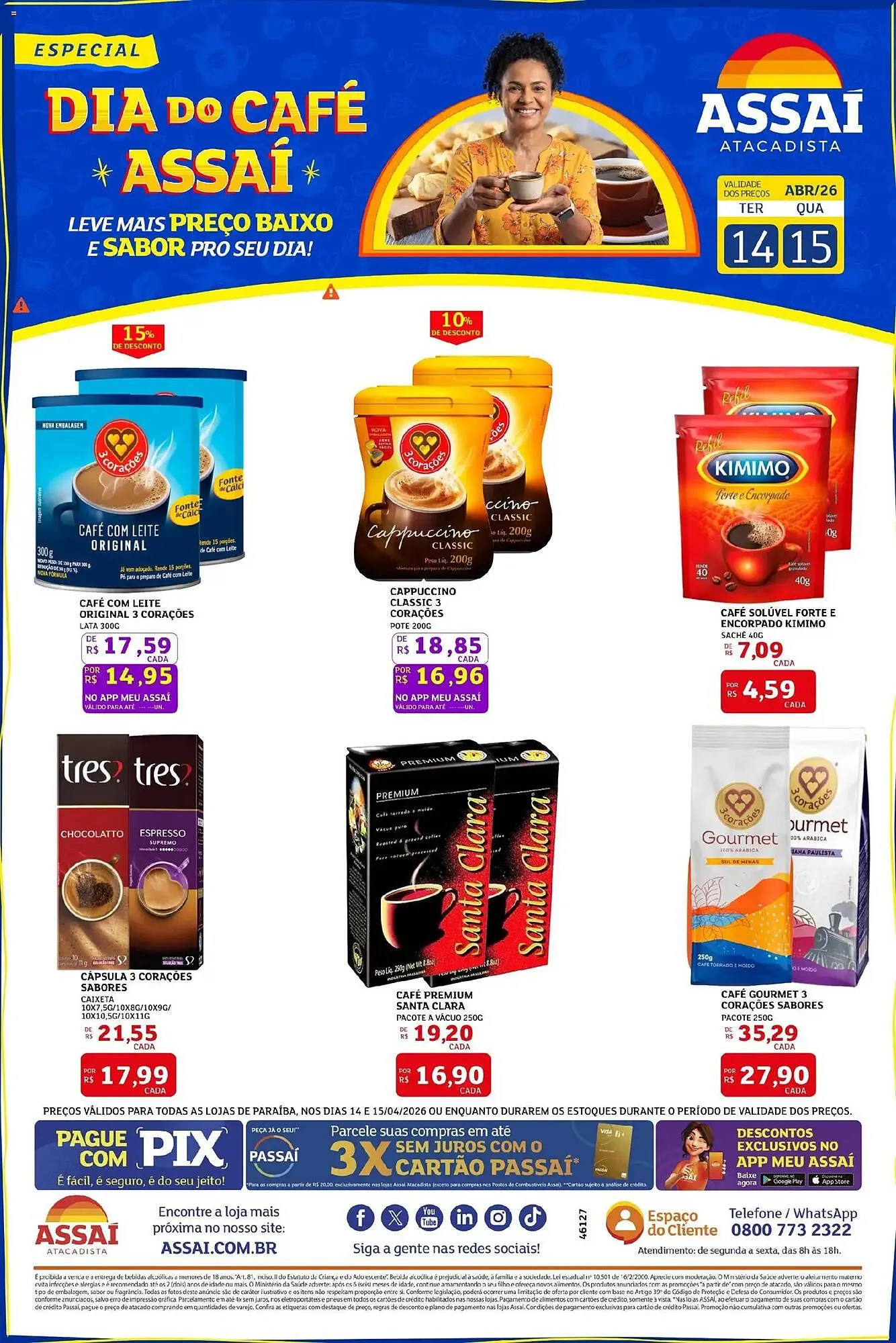 Encarte de Encarte Assaí Atacadista 14 de abril até 15 de abril 2026 - Pagina 1