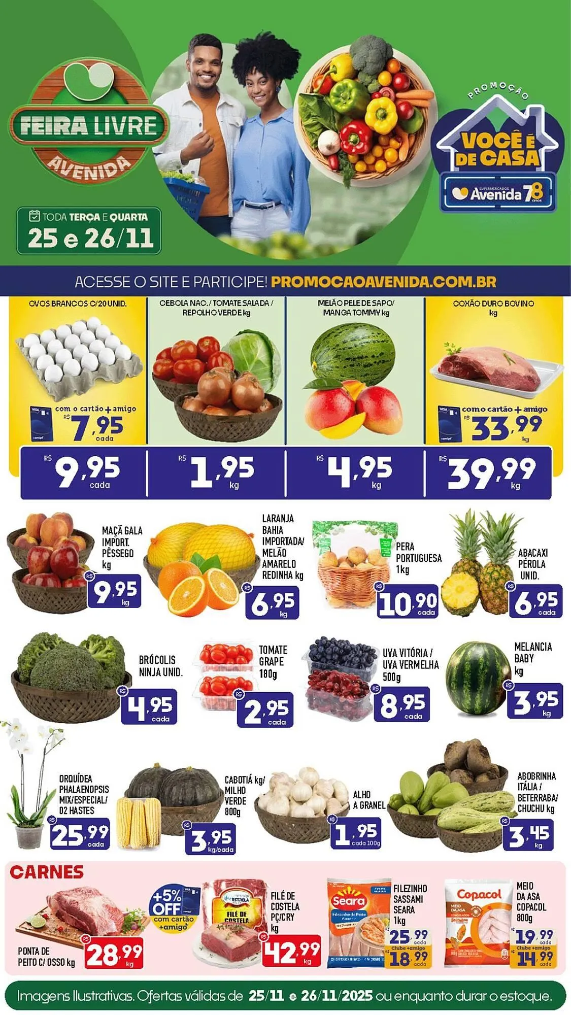 Encarte de Catálogo Supermercados Avenida 25 de novembro até 26 de novembro 2025 - Pagina 1