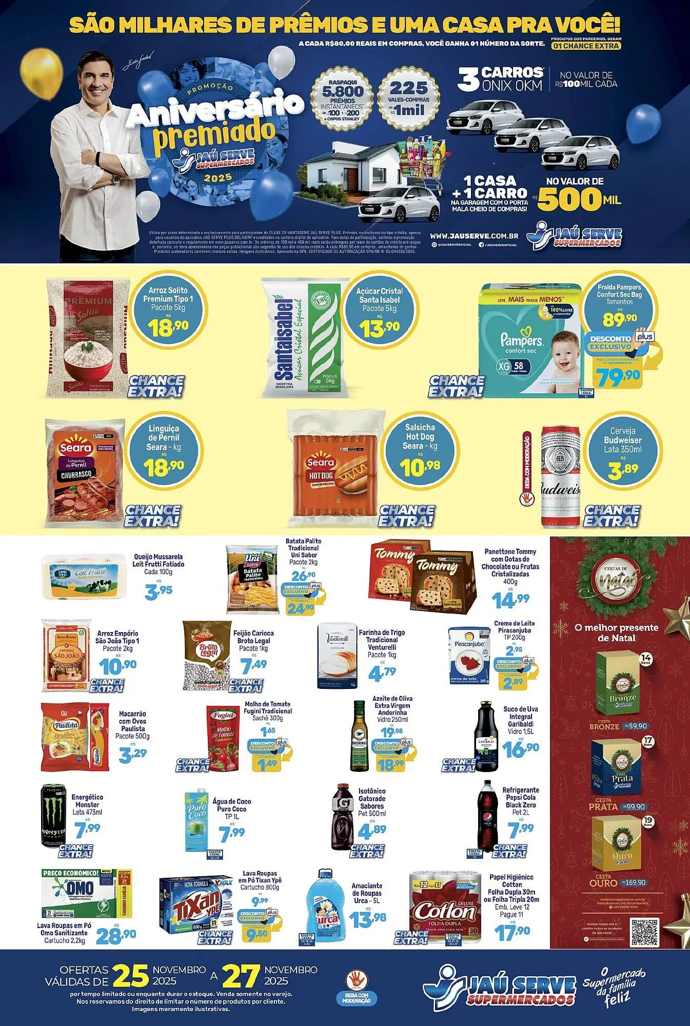 Encarte de Catálogo Supermercados Jau Serve 25 de novembro até 27 de novembro 2025 - Pagina 1
