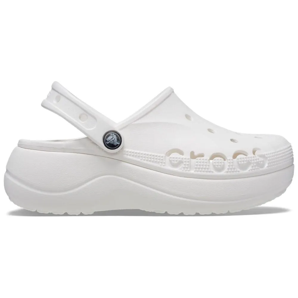 Sandália Crocs Baya Platform Clog WHITE
