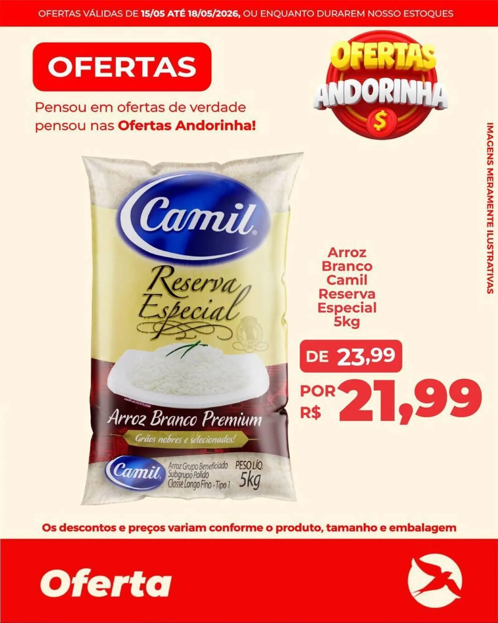 Encarte de Folheto Andorinha Hipermercado 15 de maio até 18 de maio 2026 - Pagina 1
