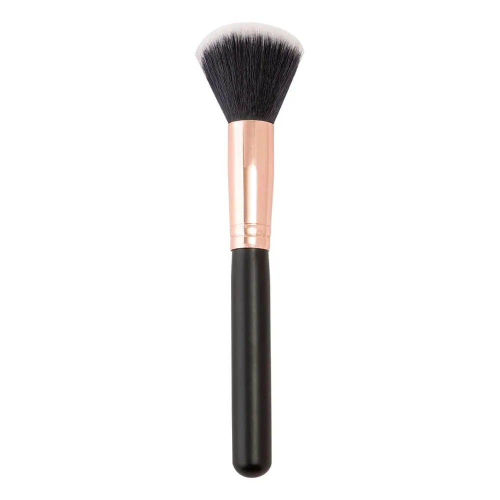 Pincel de Maquiagem Poliamida Cabo Madeira/ Alumínio Rose 17,5x1,5x1cm LM2993 - honeyhome