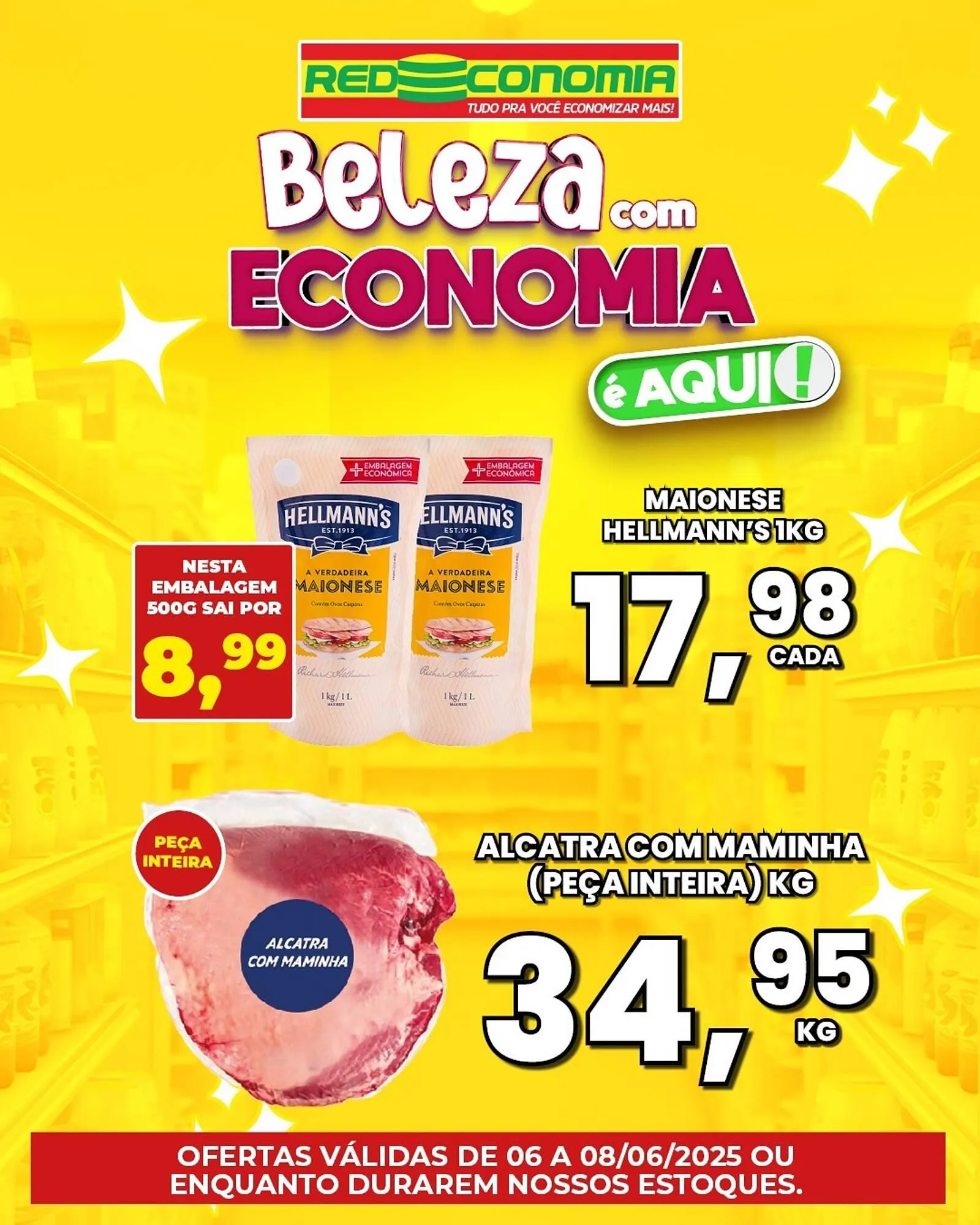 Encarte de Catálogo Rede Economia 6 de junho até 8 de junho 2025 - Pagina 1