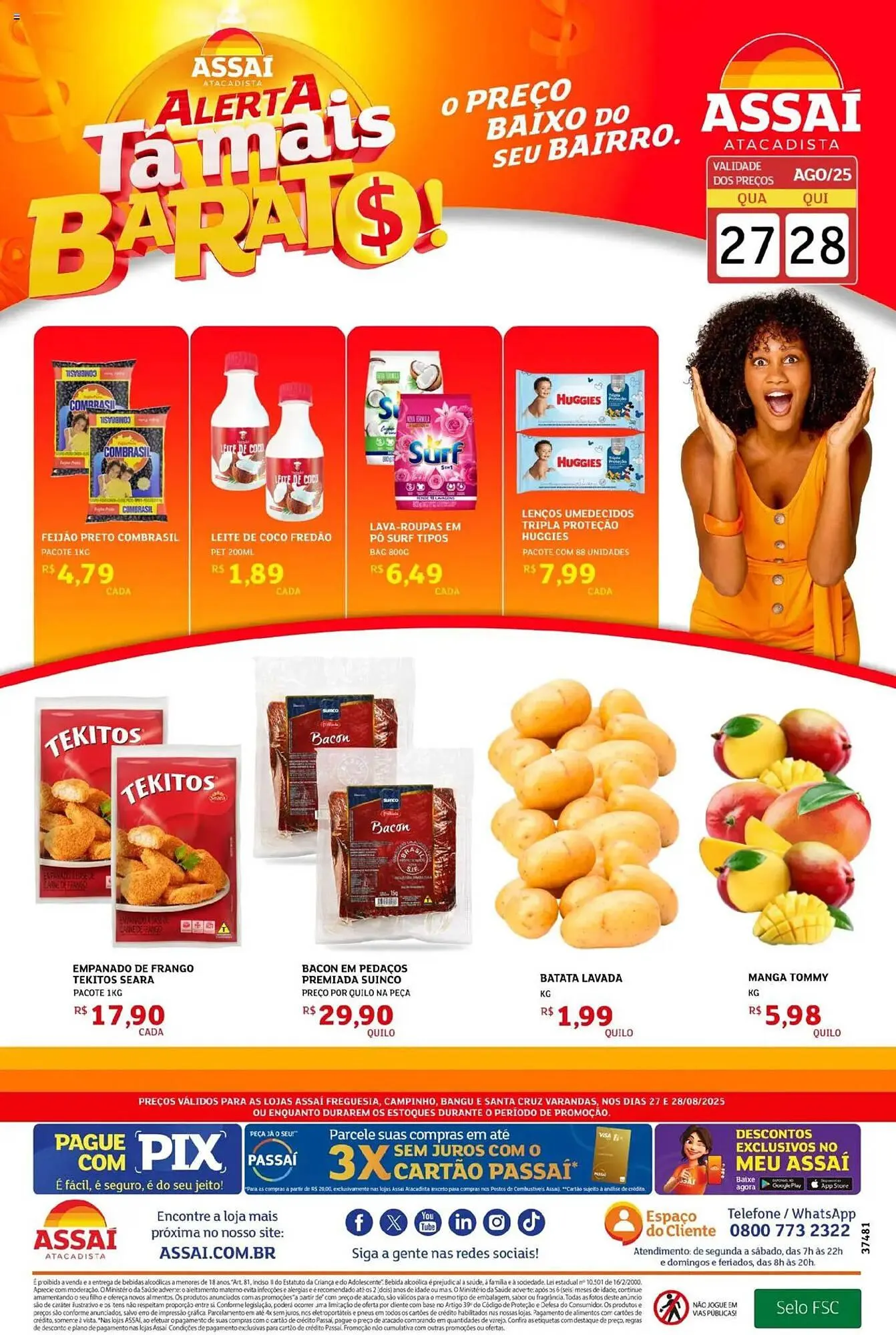 Encarte de Catálogo Assaí Atacadista 27 de agosto até 28 de agosto 2025 - Pagina 1