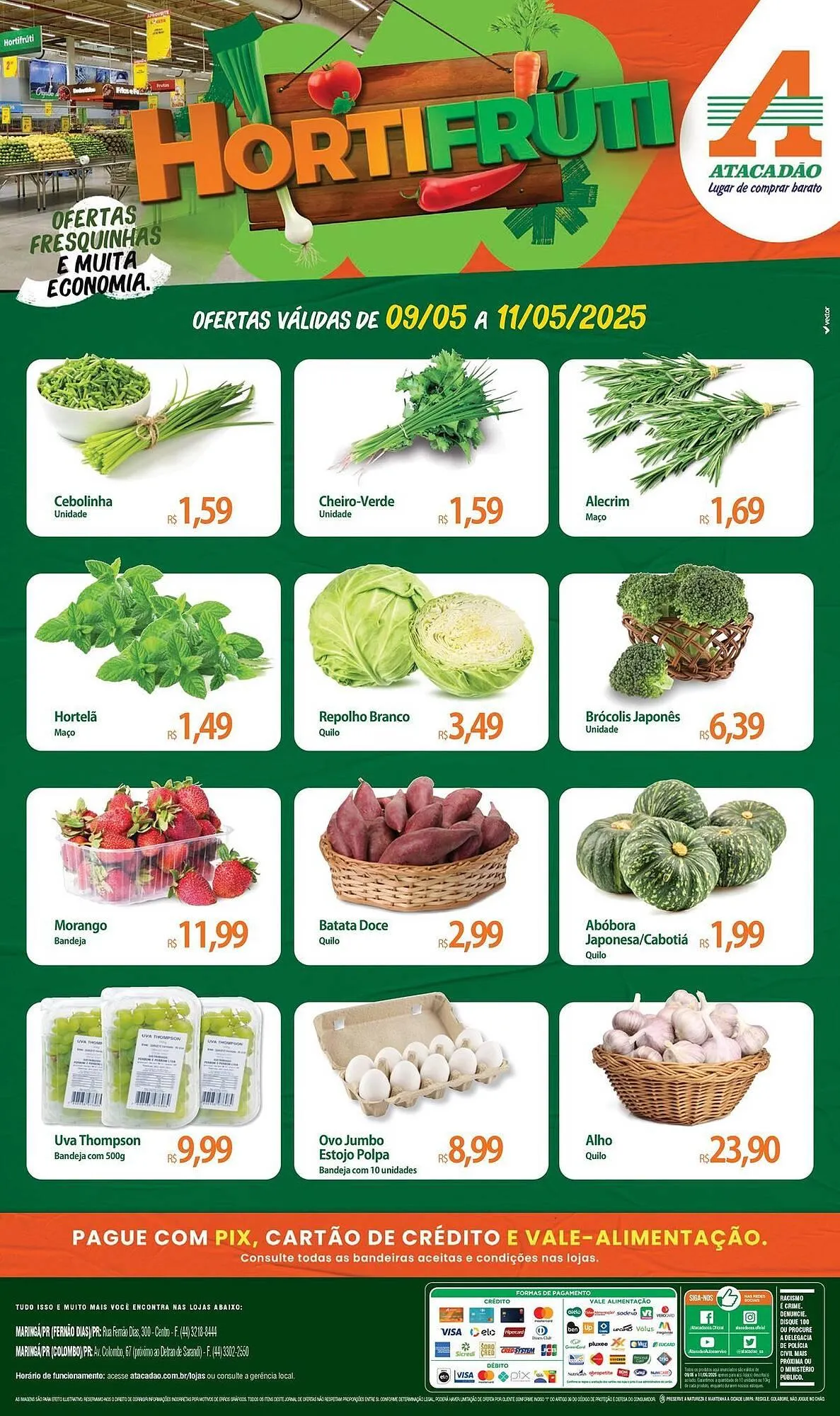 Encarte de Catálogo Atacadão 9 de maio até 11 de maio 2025 - Pagina 1