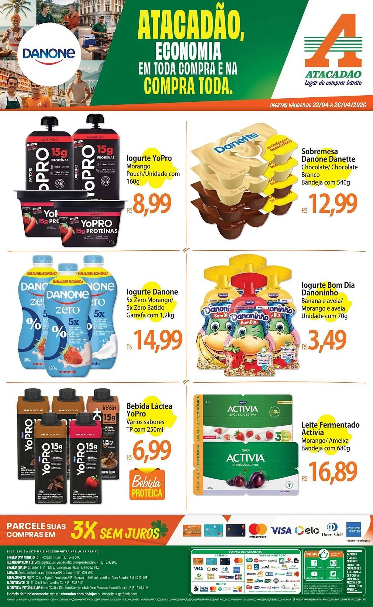 Encarte de Folheto Atacadão 22 de abril até 26 de abril 2026 - Pagina 1