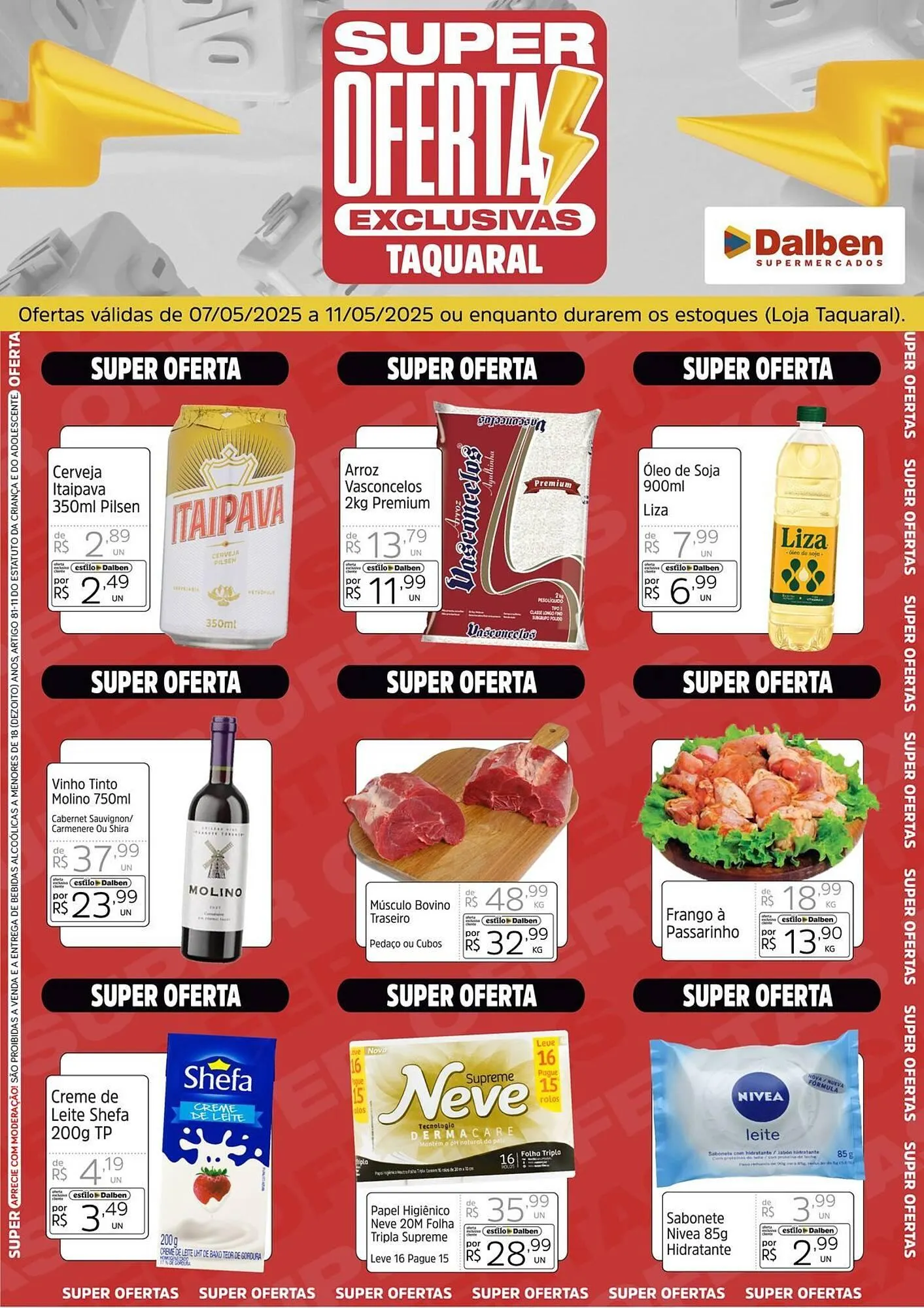 Encarte de Catálogo Supermercado Dalben 7 de maio até 11 de maio 2025 - Pagina 1