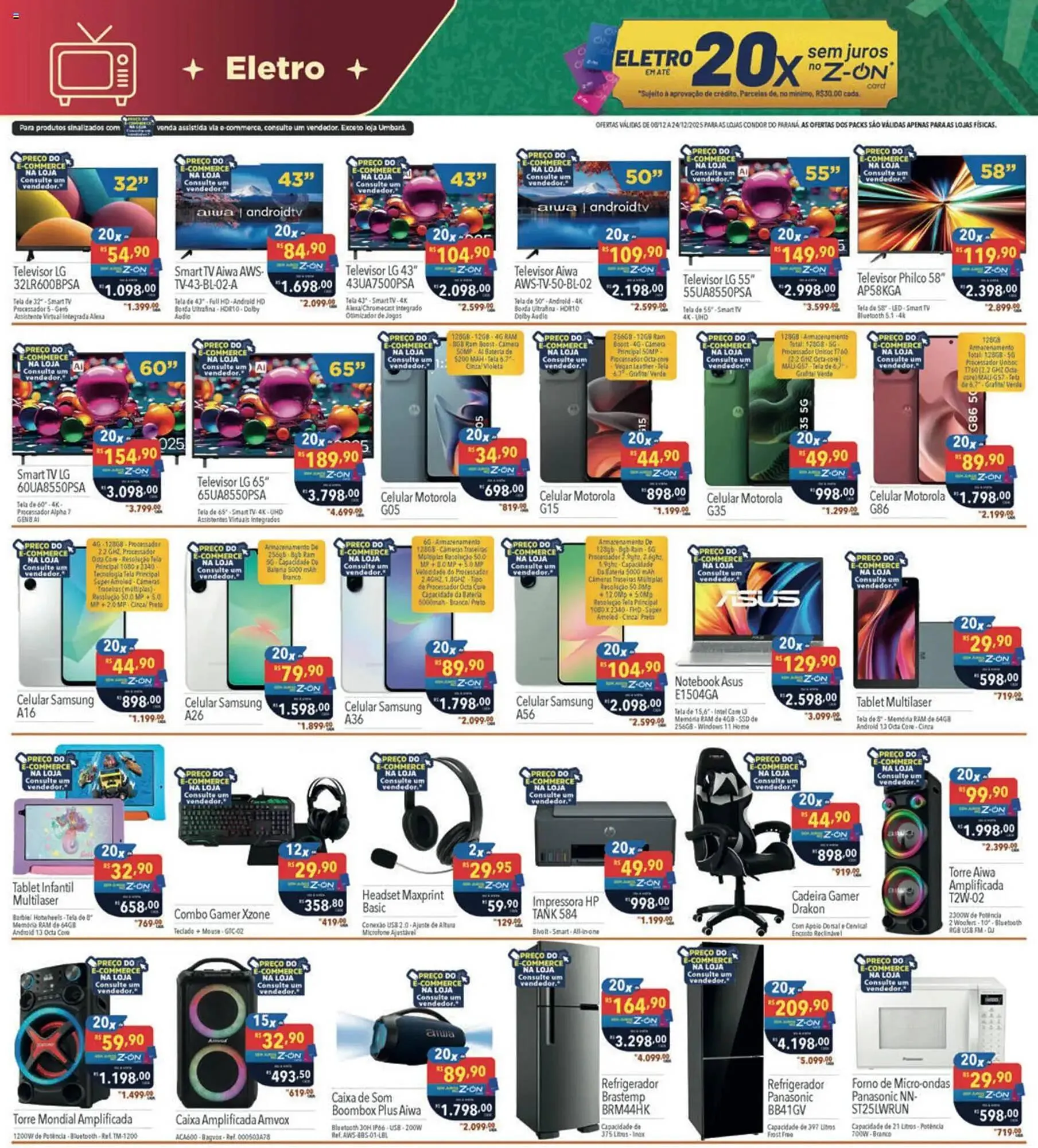 Encarte de Catálogo Supermercados Condor 8 de dezembro até 24 de dezembro 2025 - Pagina 30