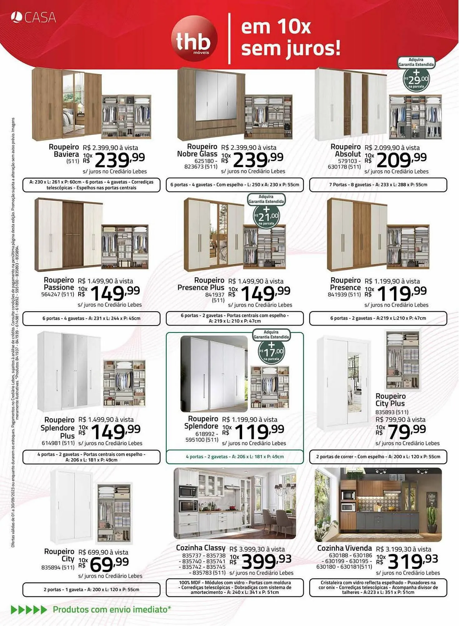 Encarte de Catálogo Lojas Lebes 1 de setembro até 30 de setembro 2023 - Pagina 14