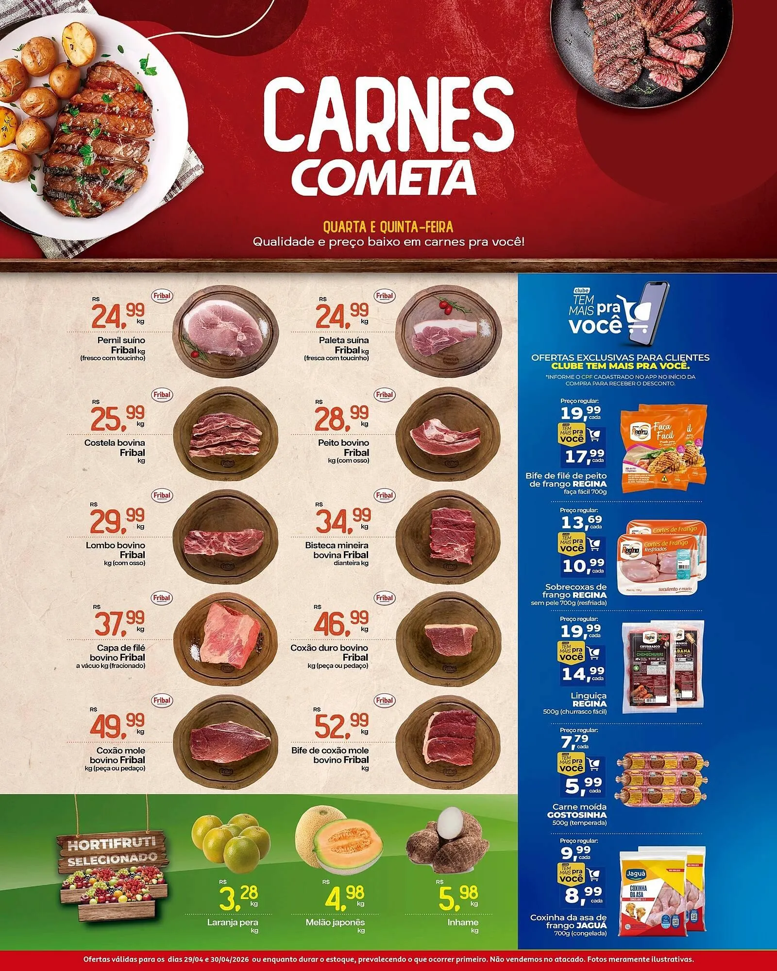 Encarte de Encarte Cometa Supermercados 29 de abril até 30 de abril 2026 - Pagina 1