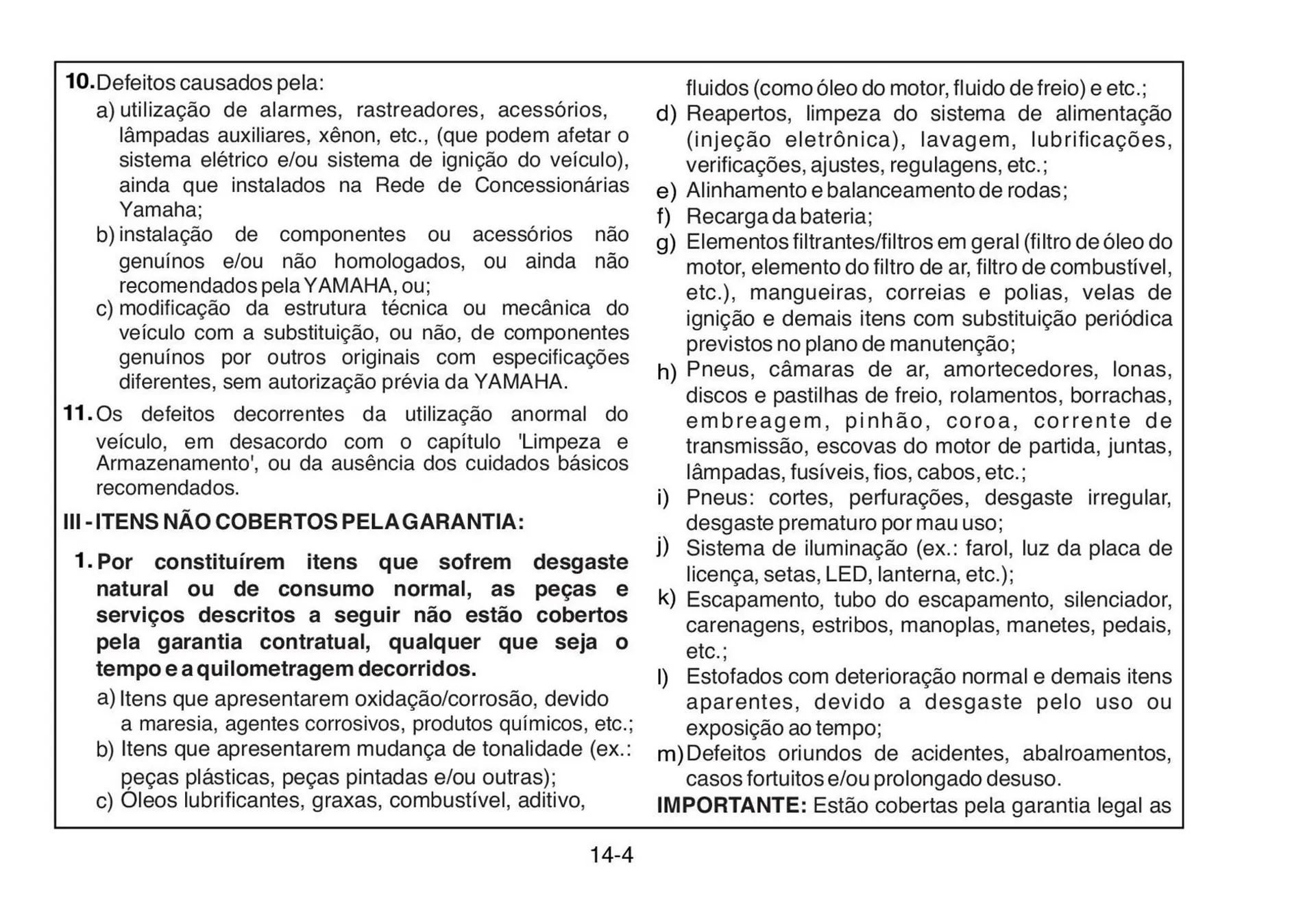 Encarte de Panfleto Yamaha 3 de fevereiro até 30 de junho 2027 - Pagina 136