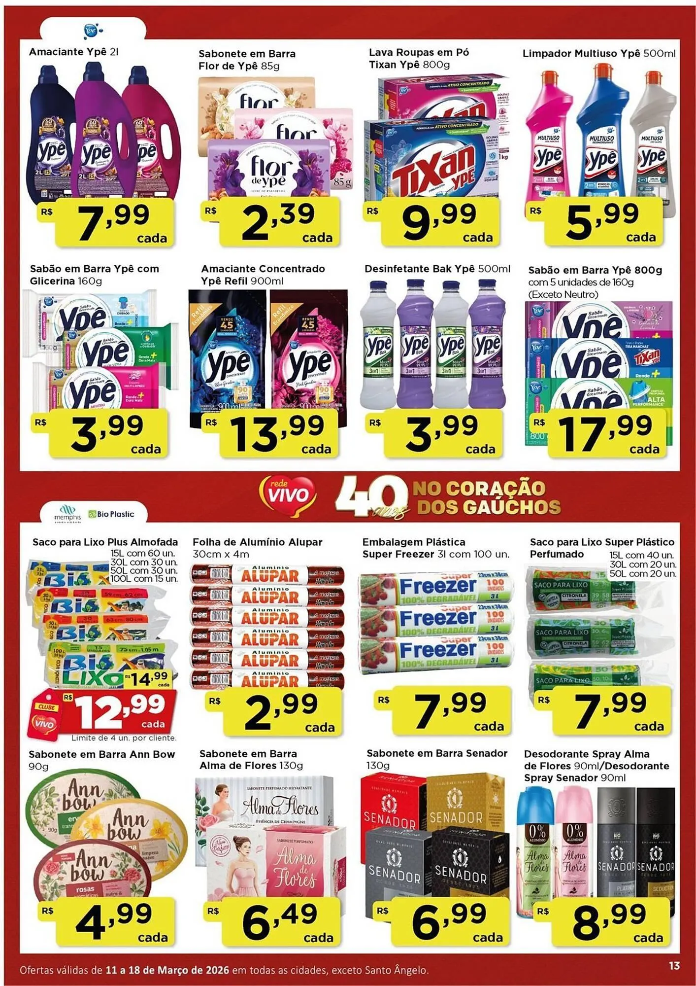 Encarte de Encarte Rede Vivo 11 de março até 18 de março 2026 - Pagina 13