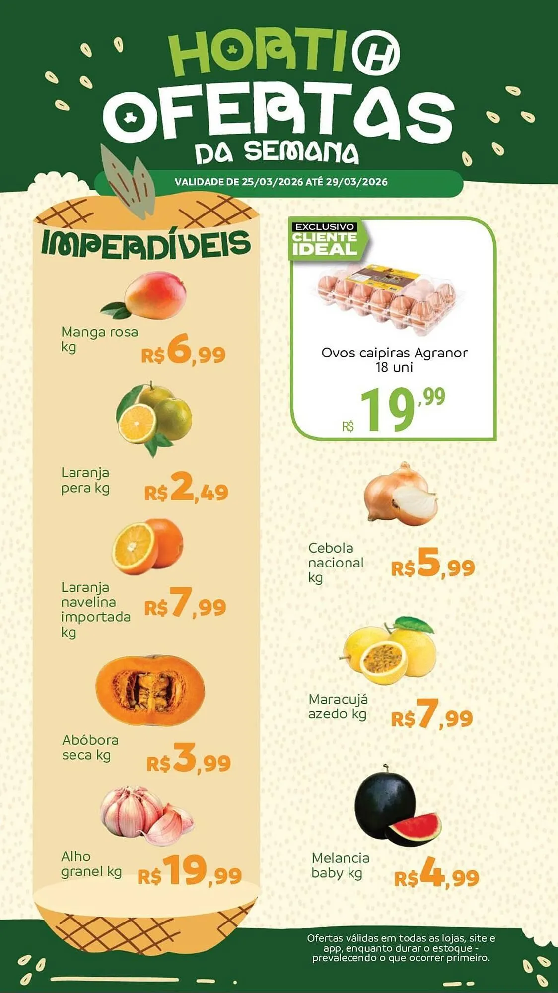 Encarte de Catálogo Hiperideal Supermercados 26 de março até 29 de março 2026 - Pagina 1