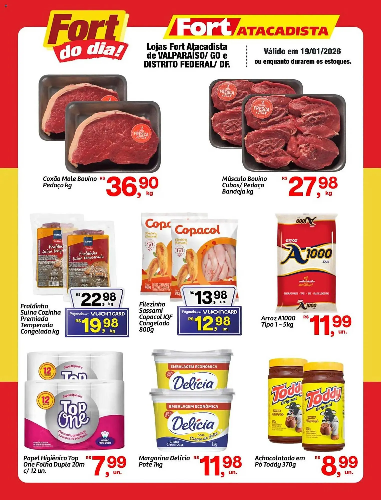Encarte de Tabloide Fort Atacadista 19 de janeiro até 20 de janeiro 2026 - Pagina 1