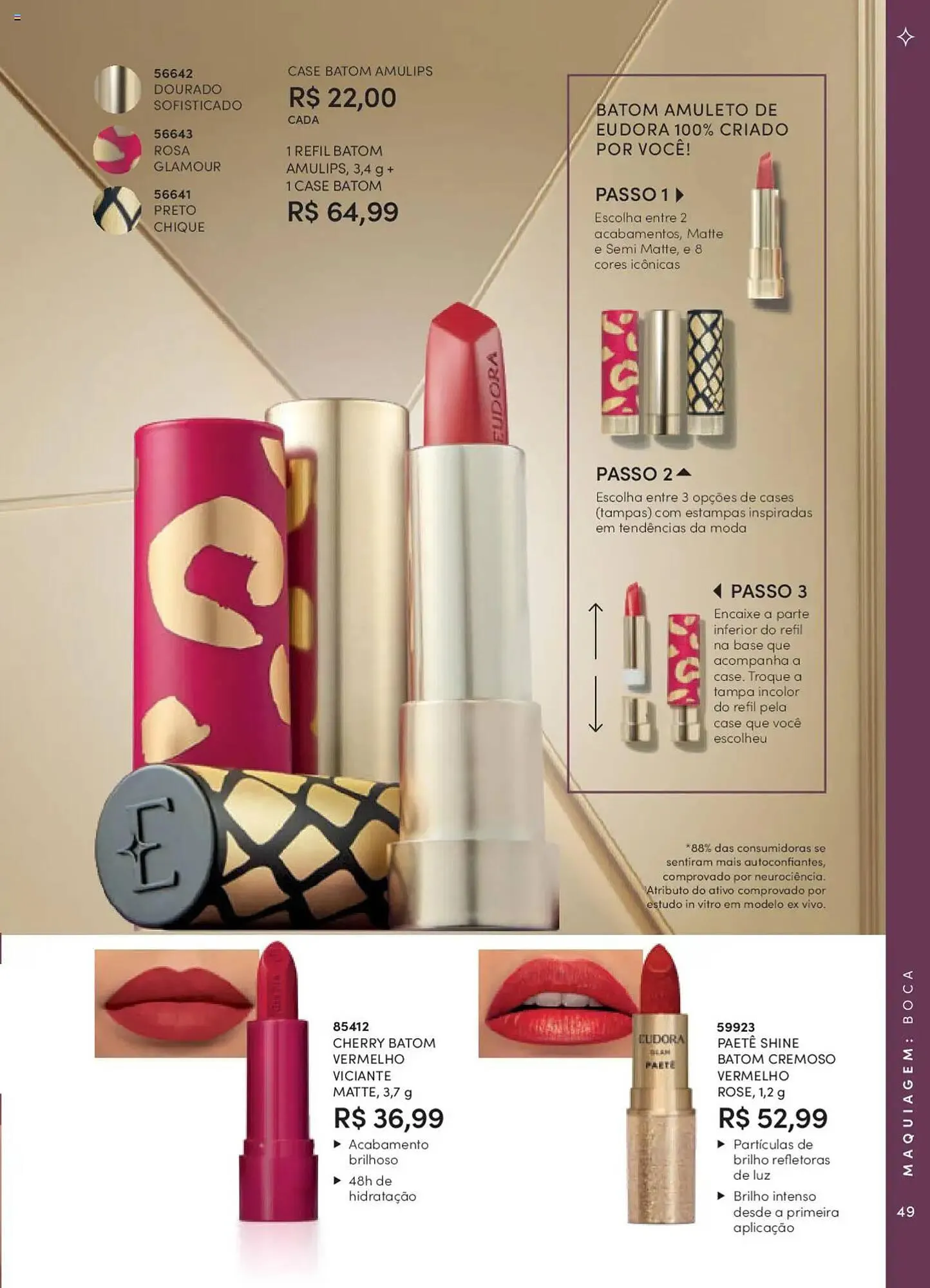 Encarte de Catálogo Eudora 8 de setembro até 3 de outubro 2025 - Pagina 49