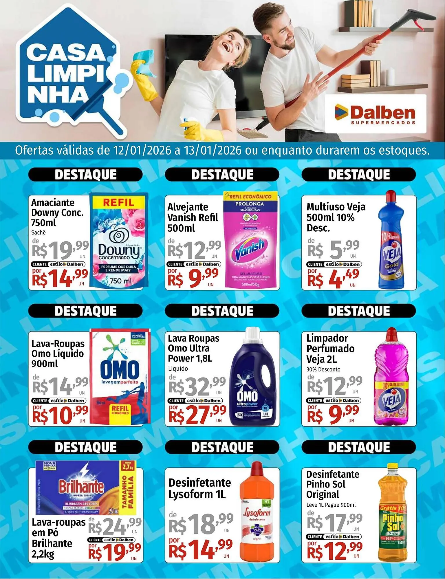 Encarte de Catálogo Supermercado Dalben 12 de janeiro até 13 de janeiro 2026 - Pagina 1