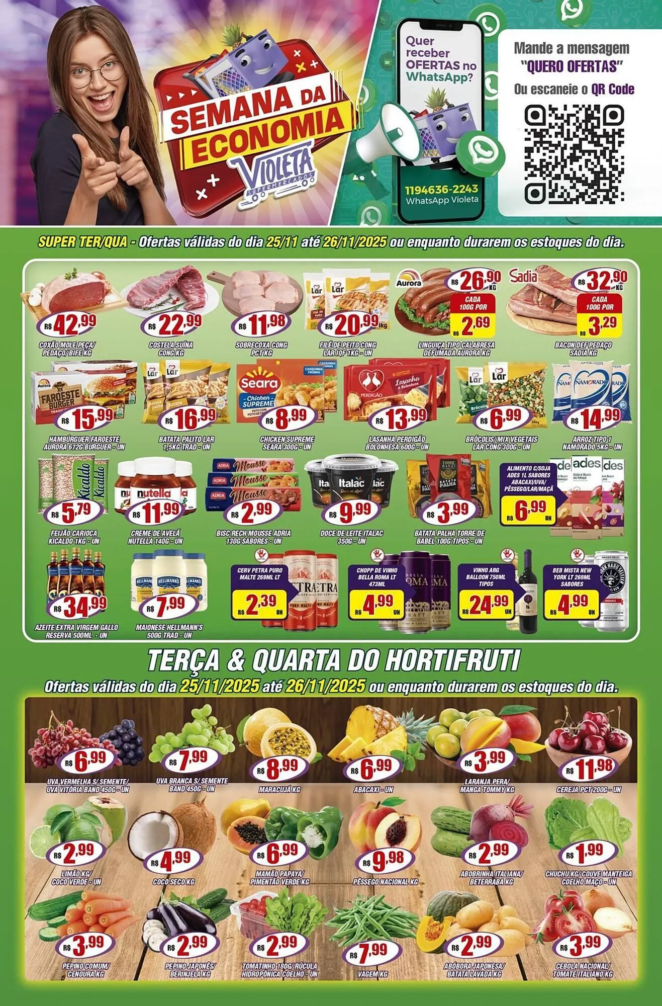 Encarte de Catálogo Violeta Supermercados 25 de novembro até 27 de novembro 2025 - Pagina 1