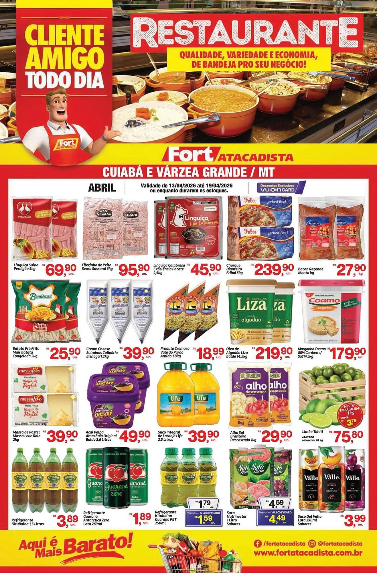 Encarte de Tabloide Fort Atacadista 13 de abril até 19 de abril 2026 - Pagina 1