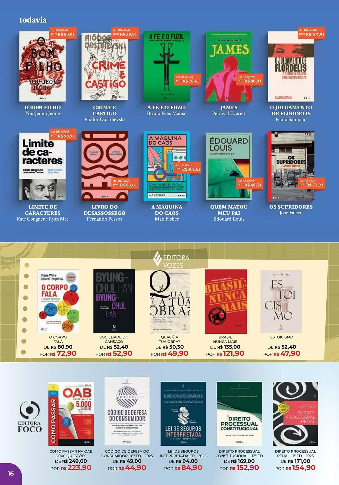 Encarte de Catálogo Livraria Leitura 1 de agosto até 30 de setembro 2025 - Pagina 16