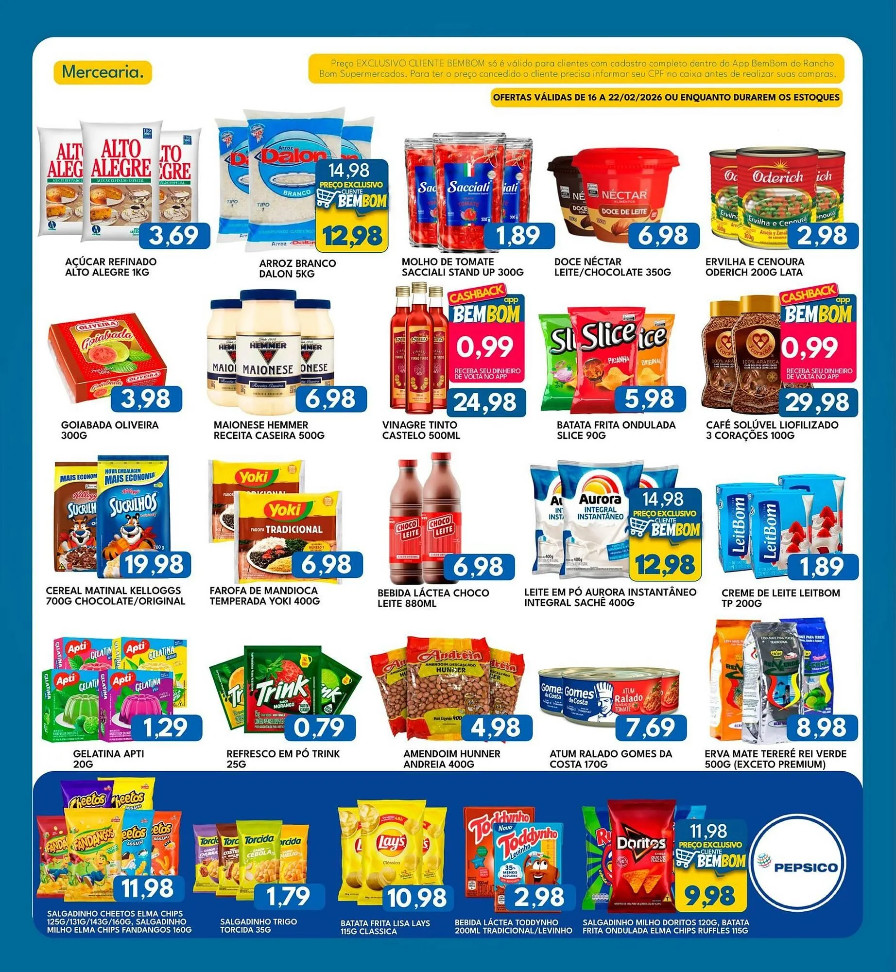Encarte de Catálogo Rancho Bom Supermercados 16 de fevereiro até 22 de fevereiro 2026 - Pagina 2