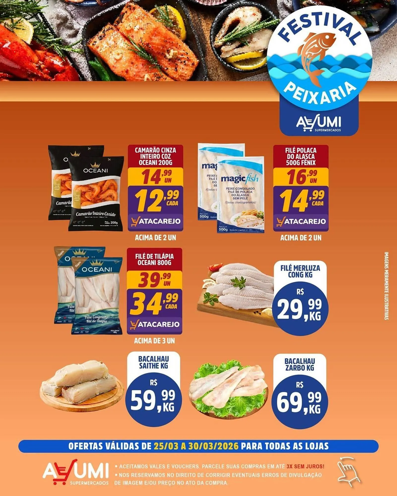 Encarte de Folheto Ayumi Supermercados 25 de março até 30 de março 2026 - Pagina 1