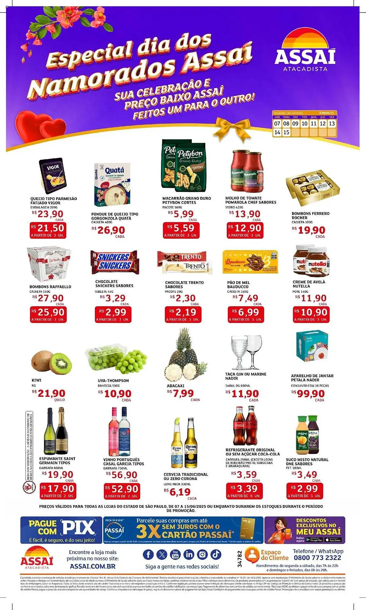 Encarte de Catálogo Assaí Atacadista 7 de junho até 15 de junho 2025 - Pagina 1