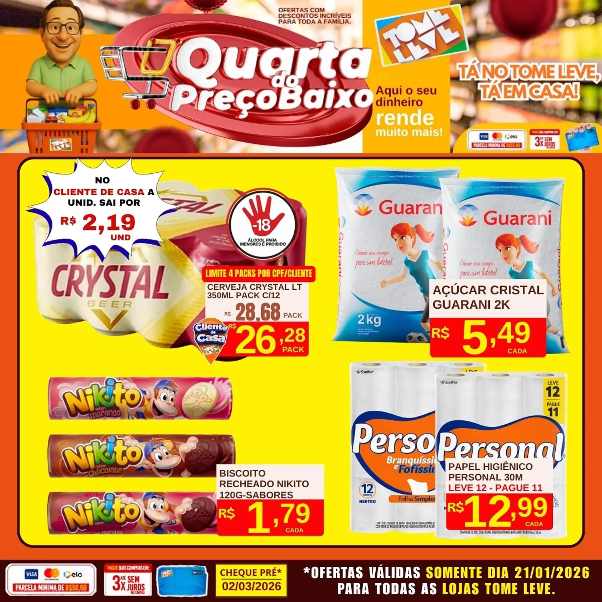 Encarte de Catálogo Tome Leve 21 de janeiro até 21 de janeiro 2026 - Pagina 1