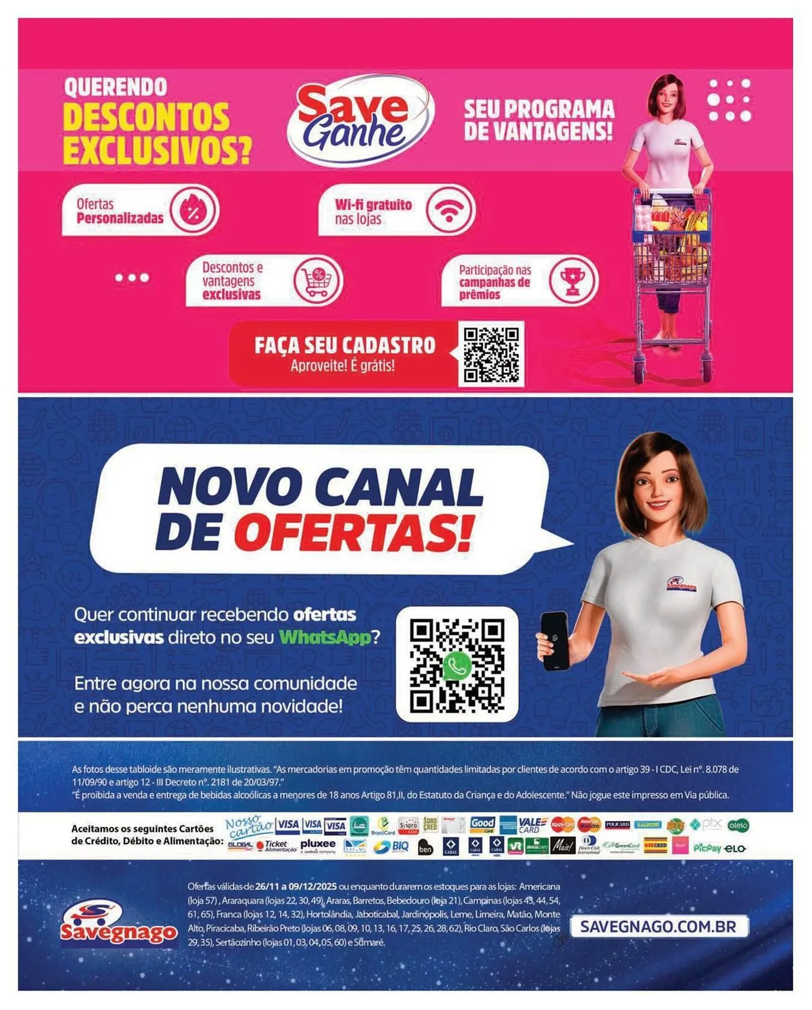 Encarte de Catálogo Supermercados Savegnago 26 de novembro até 9 de dezembro 2025 - Pagina 16