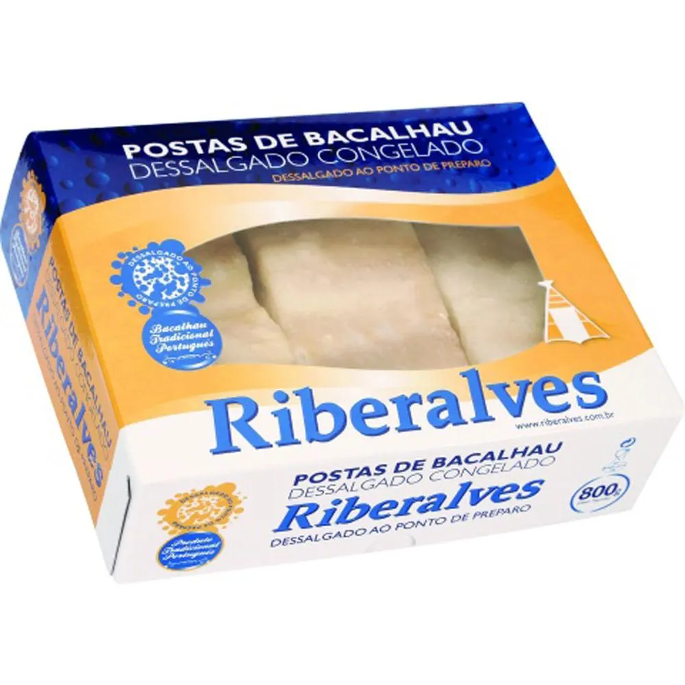 Bacalhau Morhua Posta Riberalves 800g