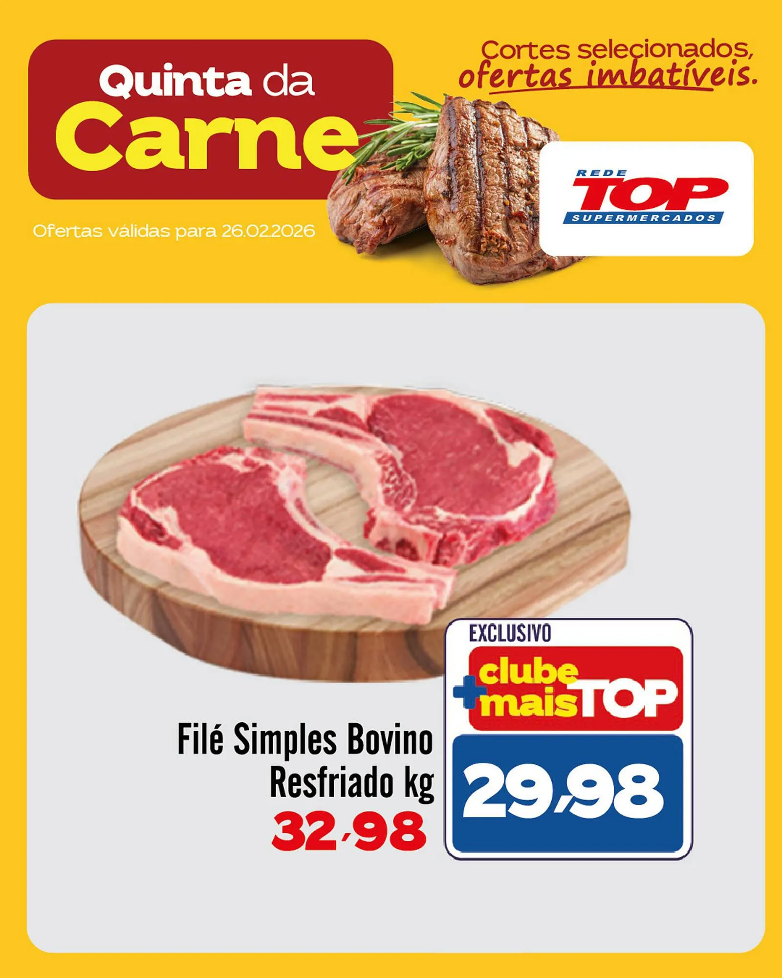 Encarte de Encarte Rede Top 26 de fevereiro até 26 de fevereiro 2026 - Pagina 1